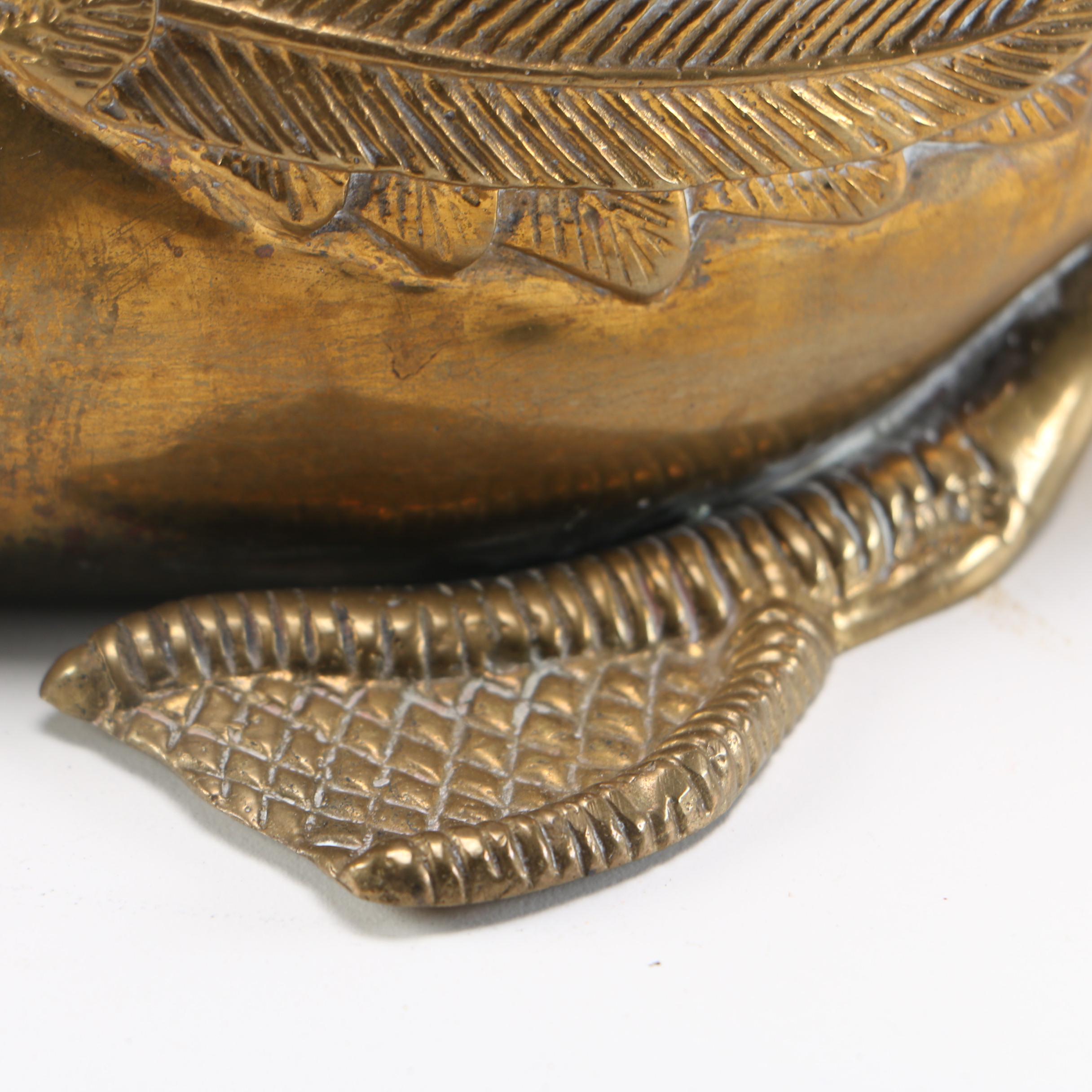 Brass Swan Sculpture