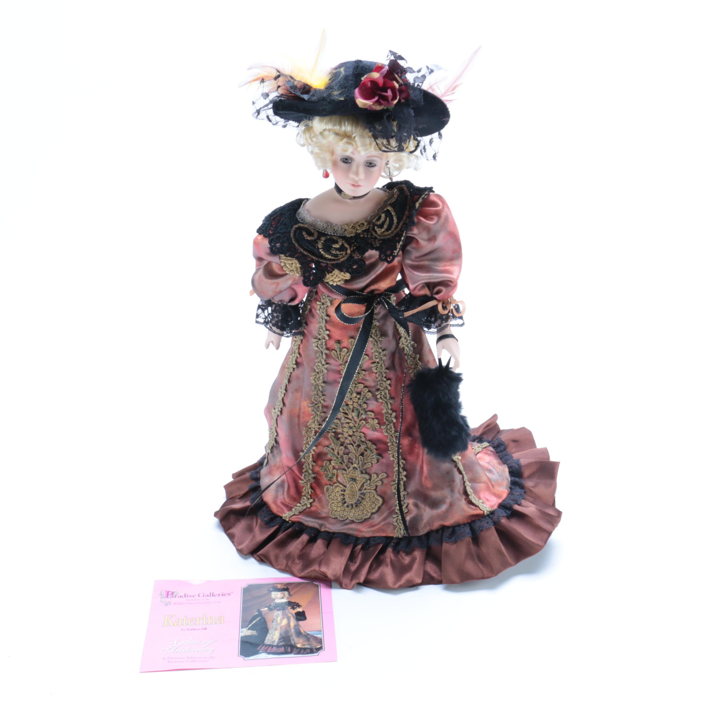 Paradise Galleries Porcelain Doll "Katerina"