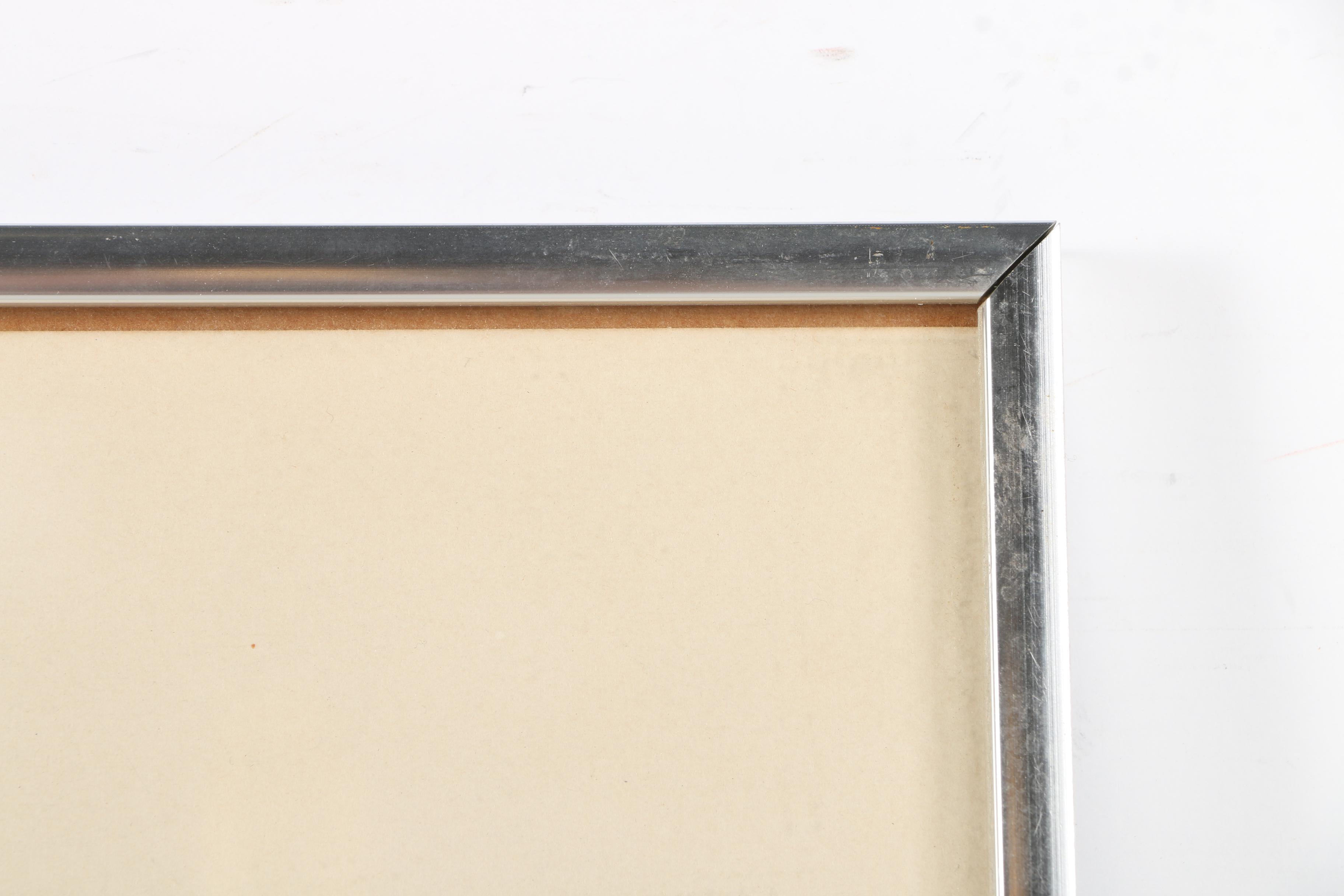 Engraving on Paper of Figure With Fan