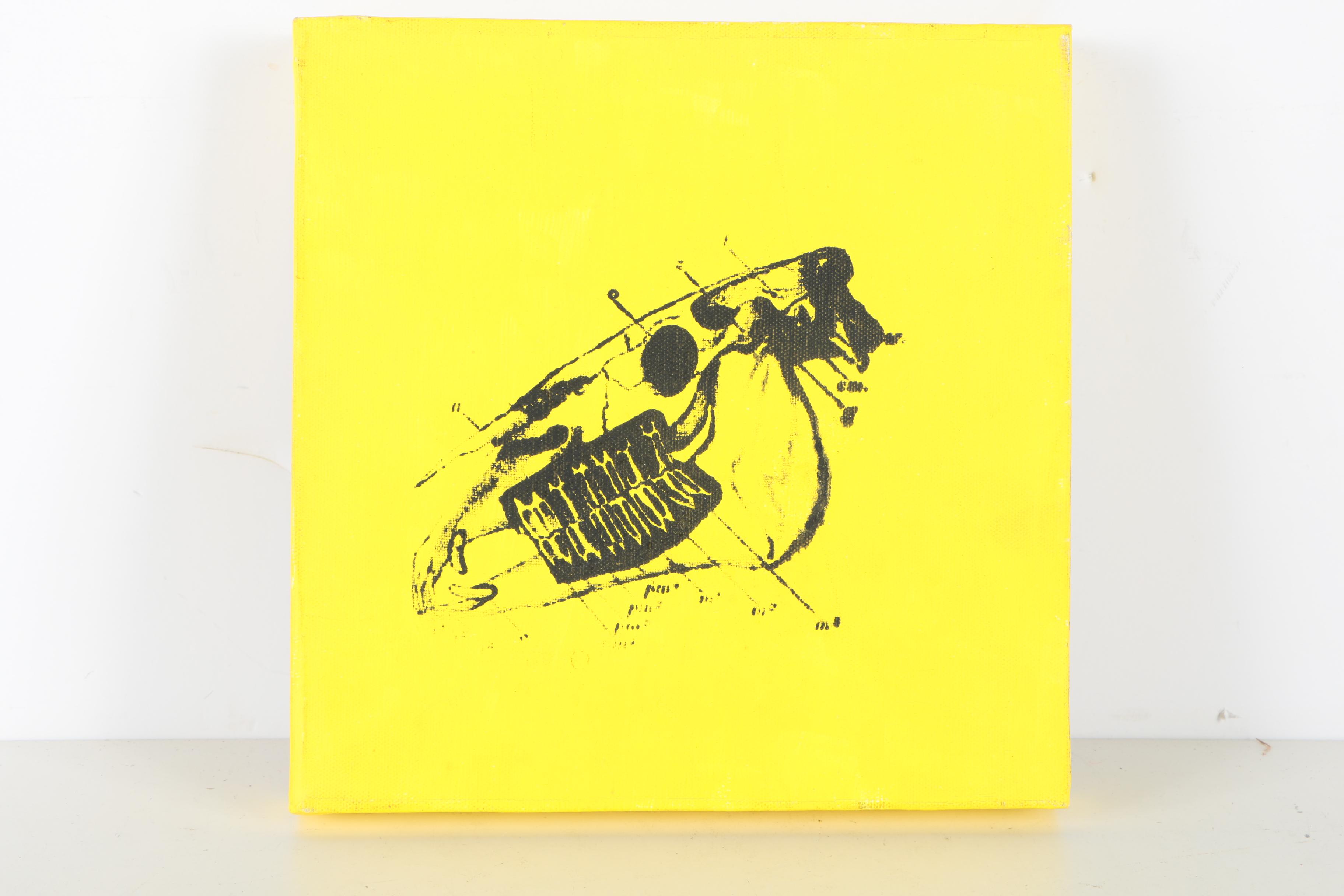 Serigraphs On Canvas Of An Animal Jaw Bone