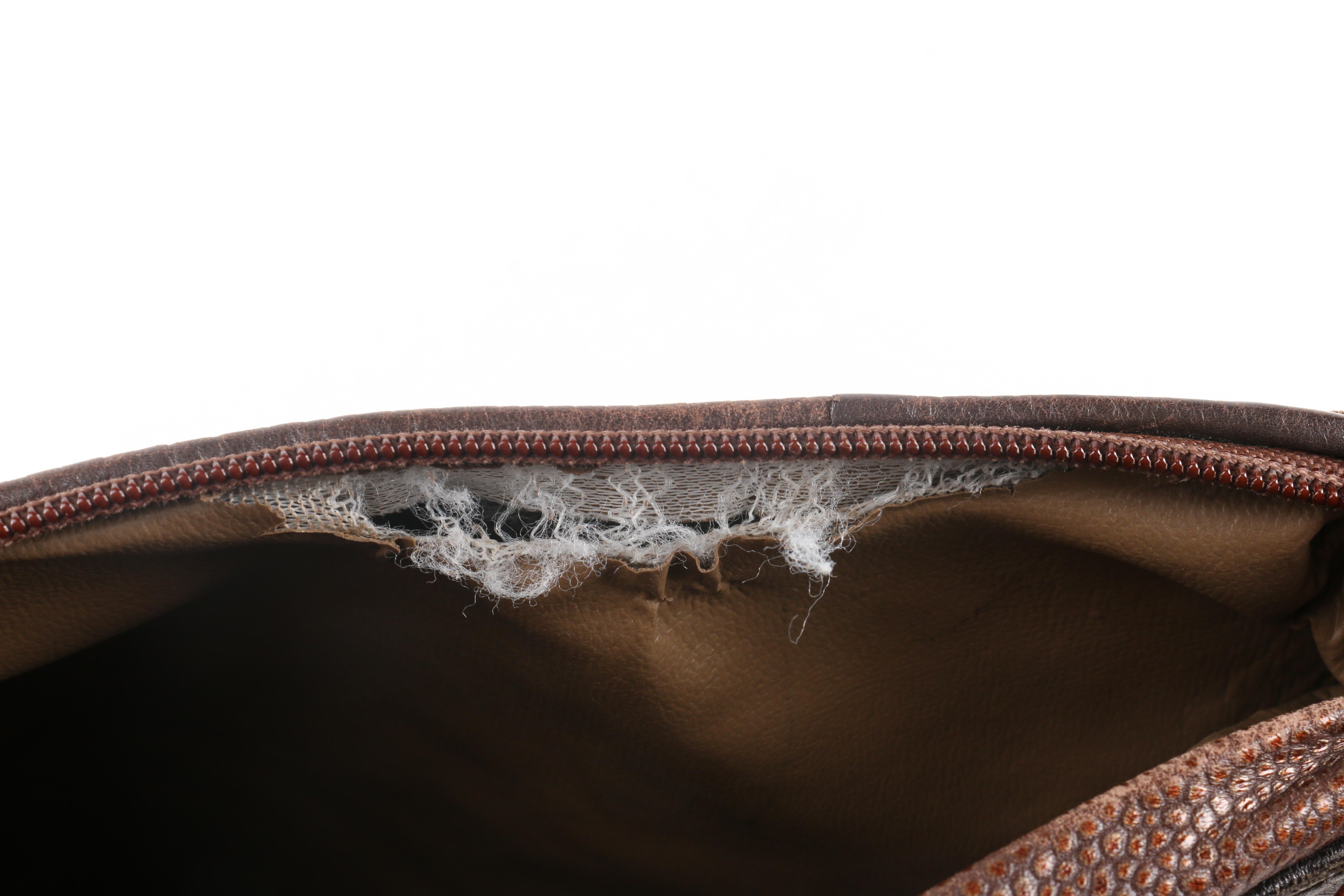 Sharif Embossed Leather Shoulder Bag