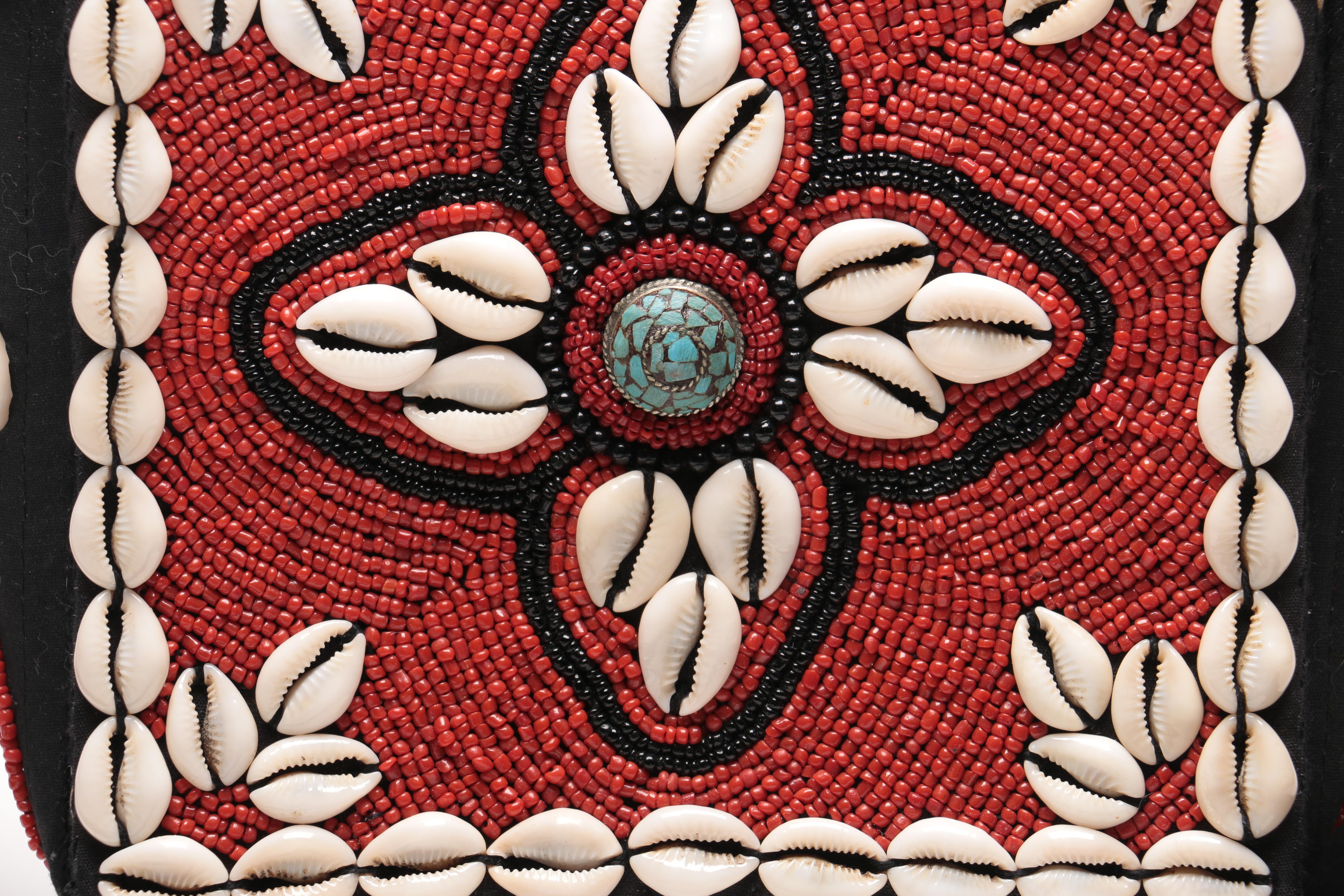 Nepalese Beaded Bag With Cowrie Shells