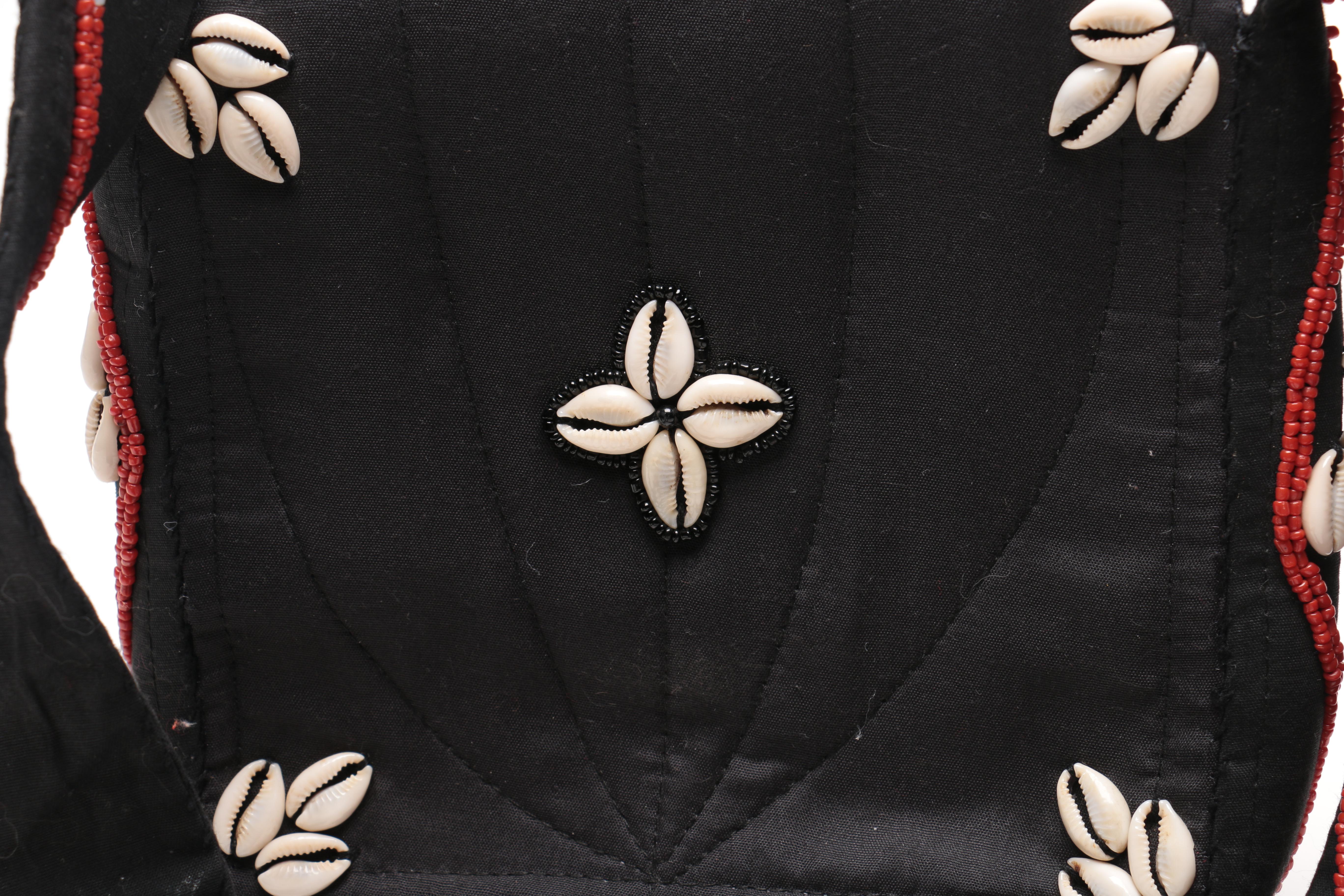 Nepalese Beaded Bag With Cowrie Shells