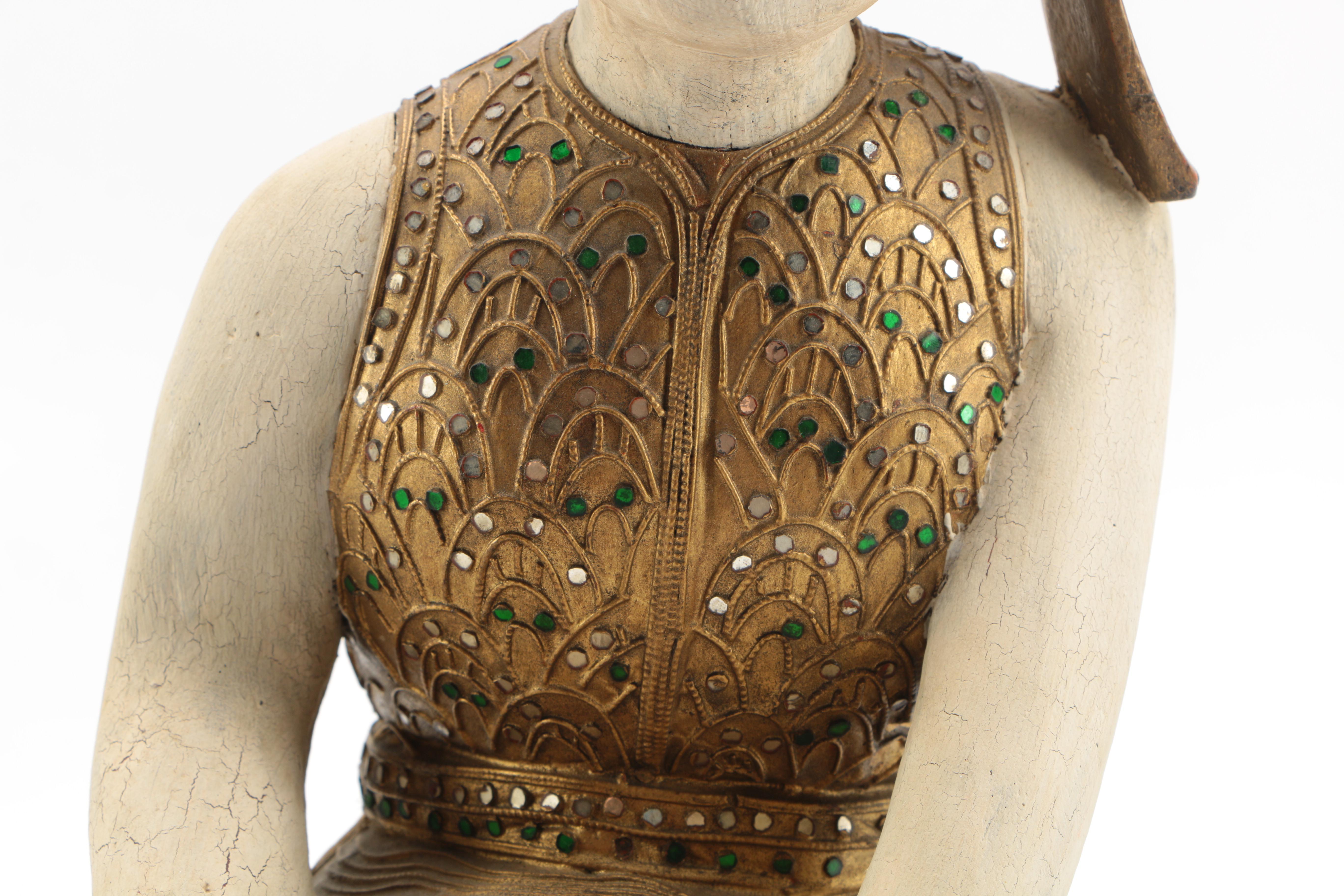 Asian Inspired Ceramic Statuette