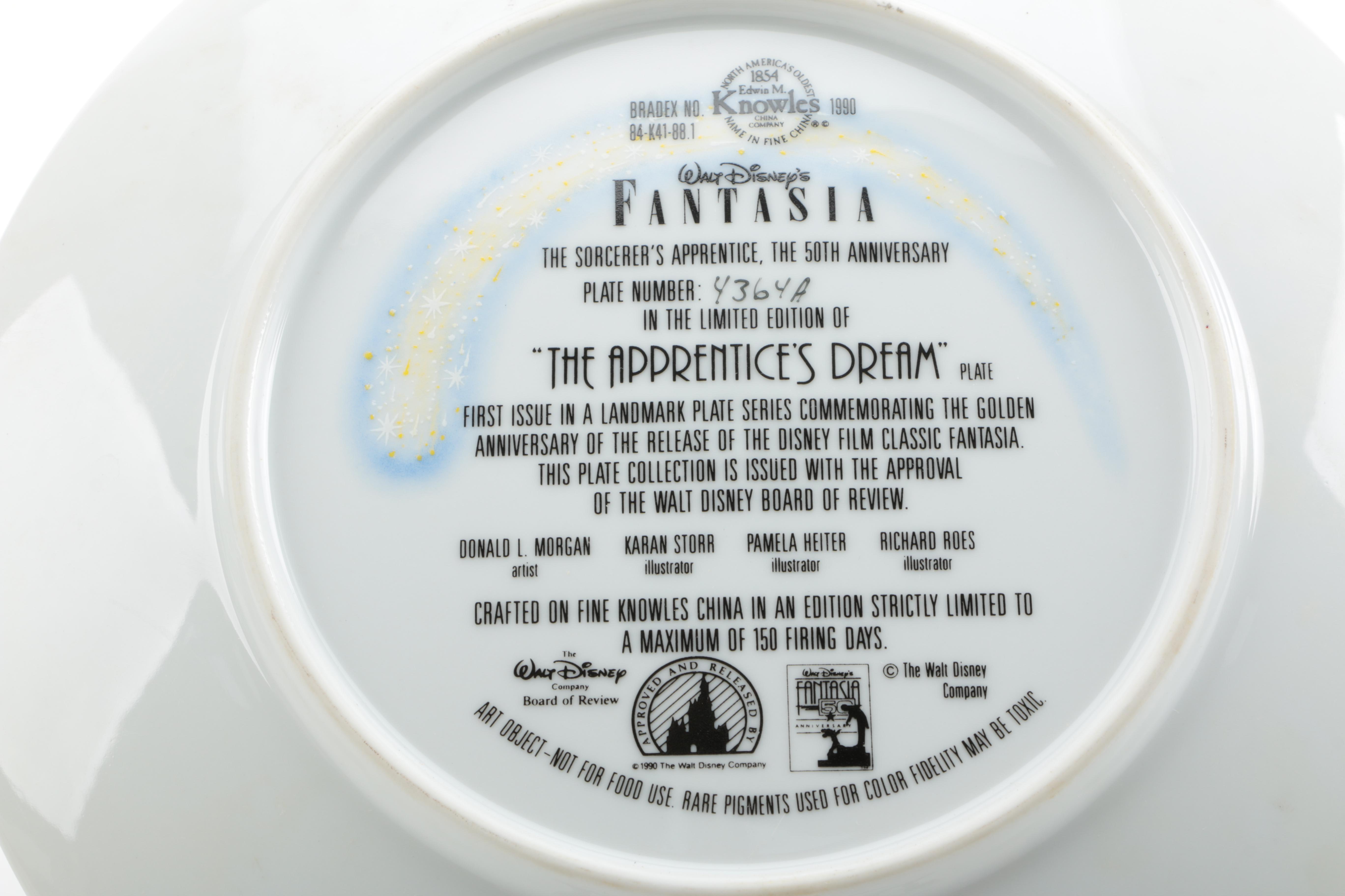 Knowles Walt Disney's "Fantasia" Collector Plates