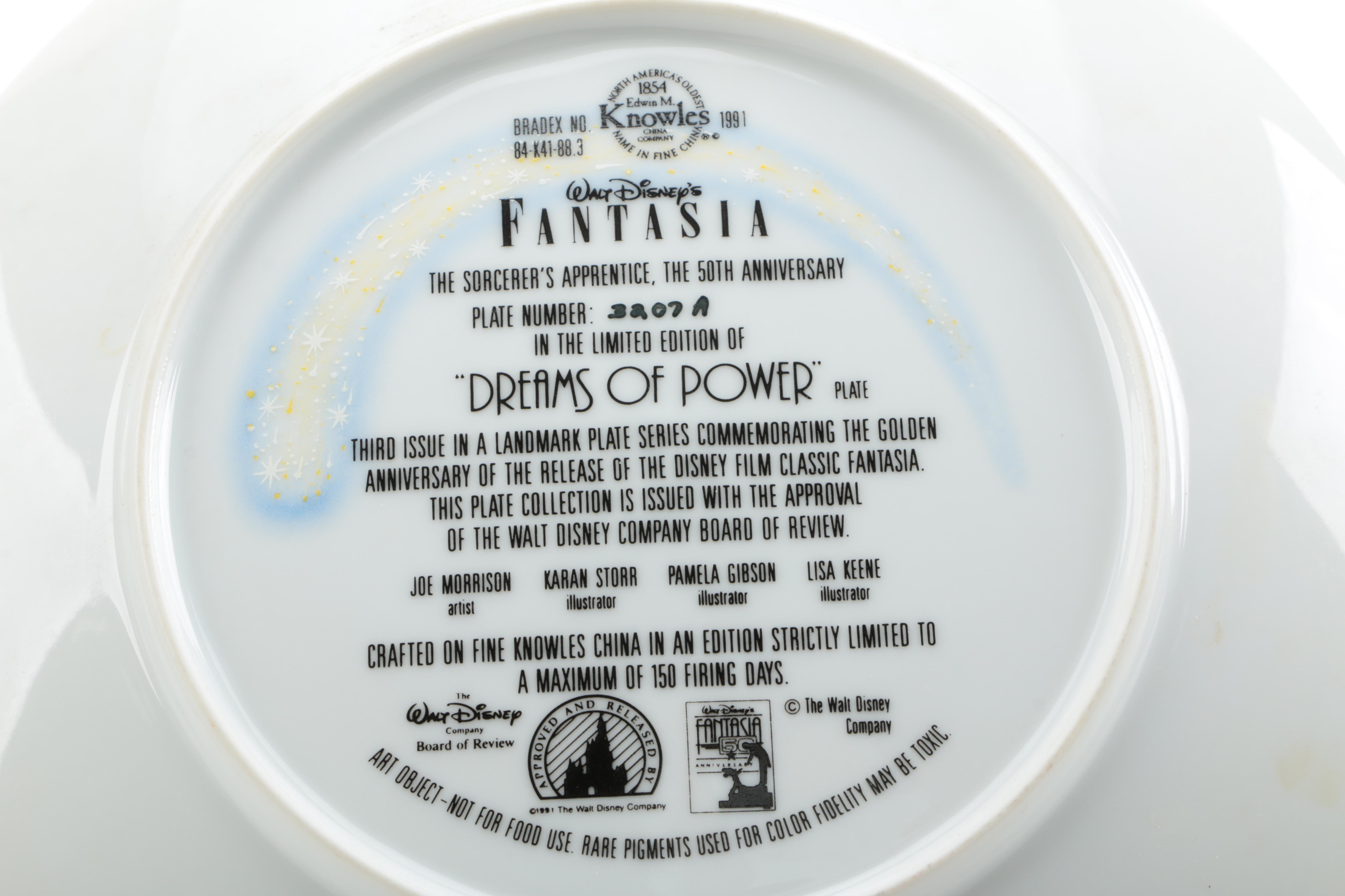 Knowles Walt Disney's "Fantasia" Collector Plates