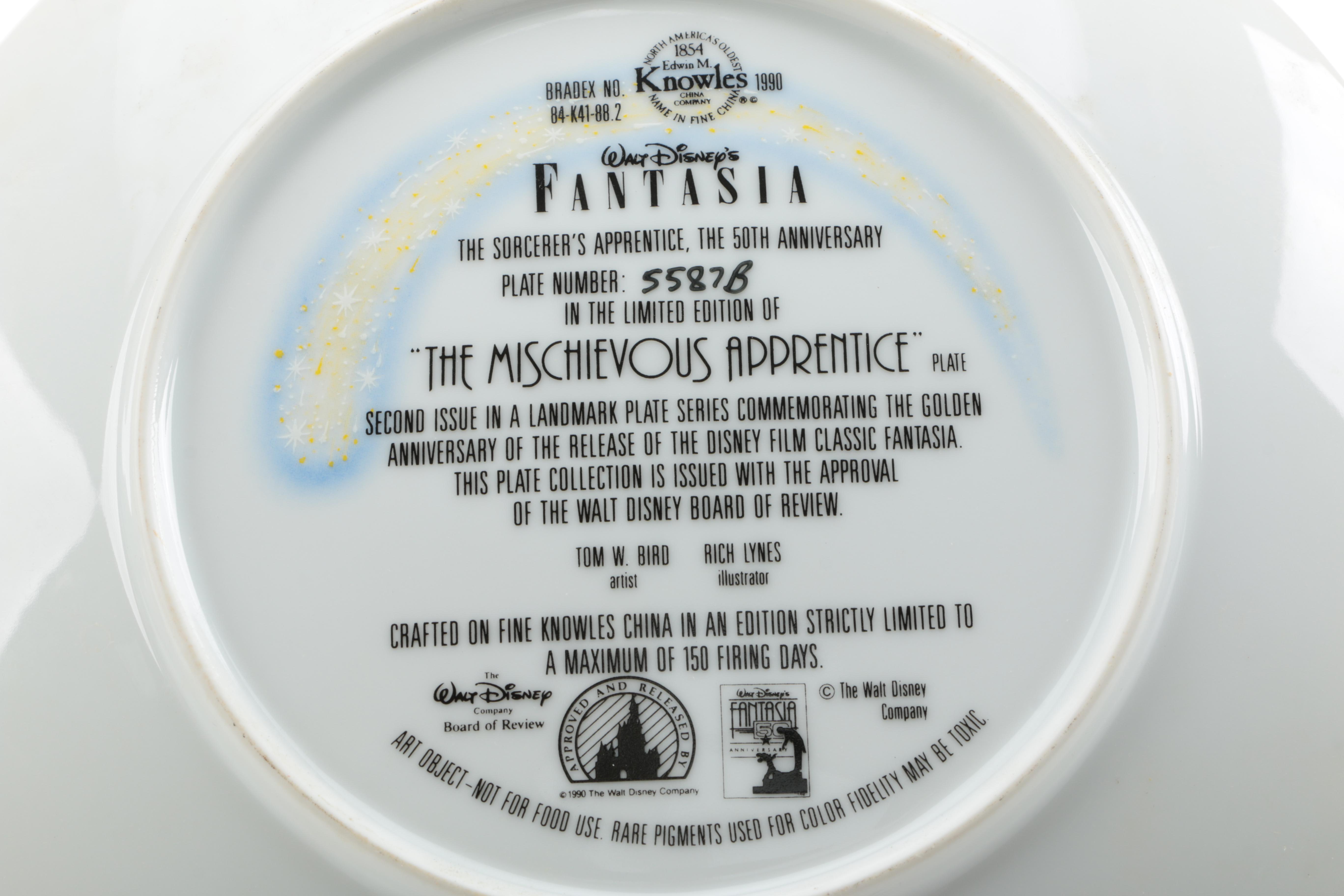 Knowles Walt Disney's "Fantasia" Collector Plates