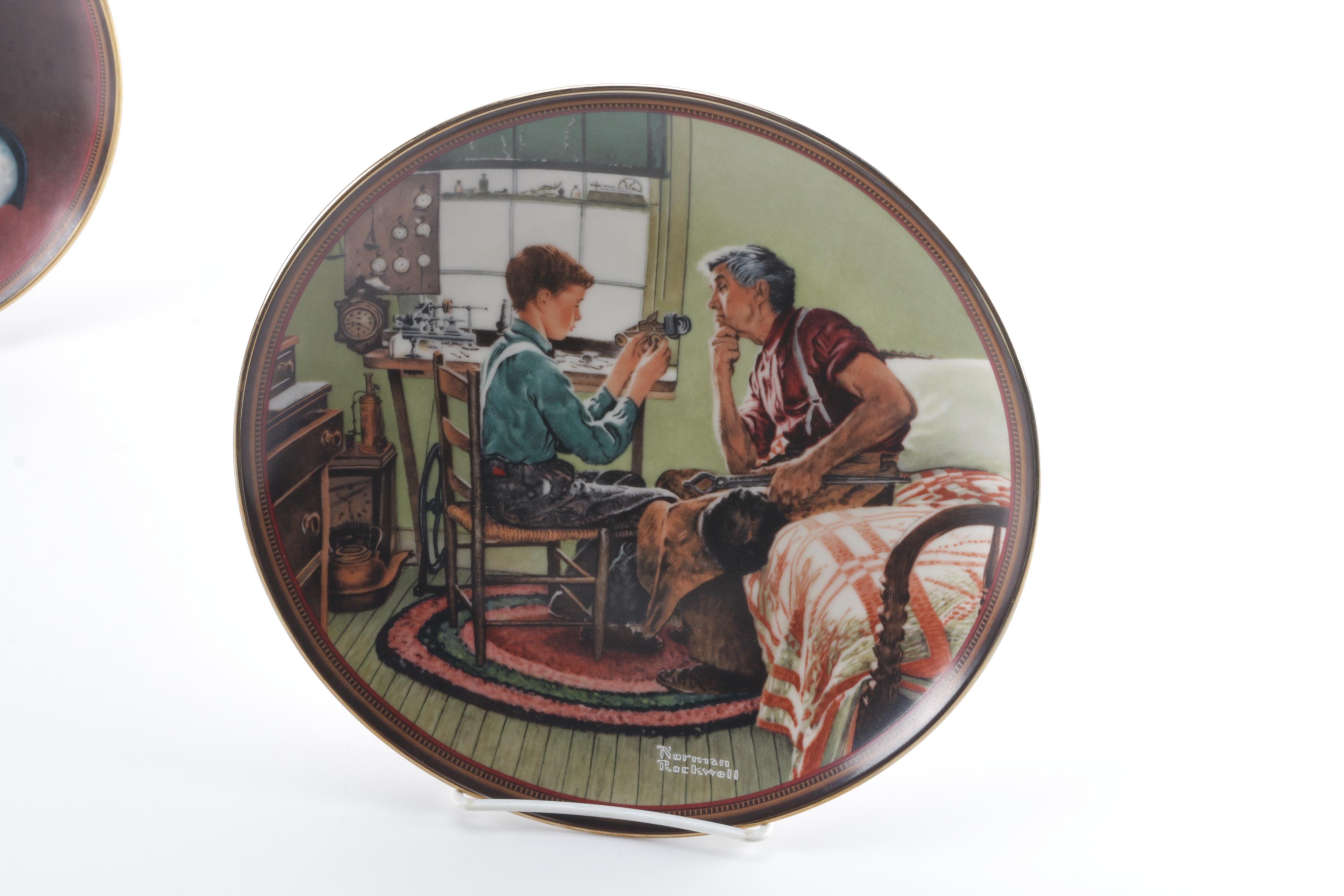 Knowles Collectors Edition Norman Rockwell Decor Plates