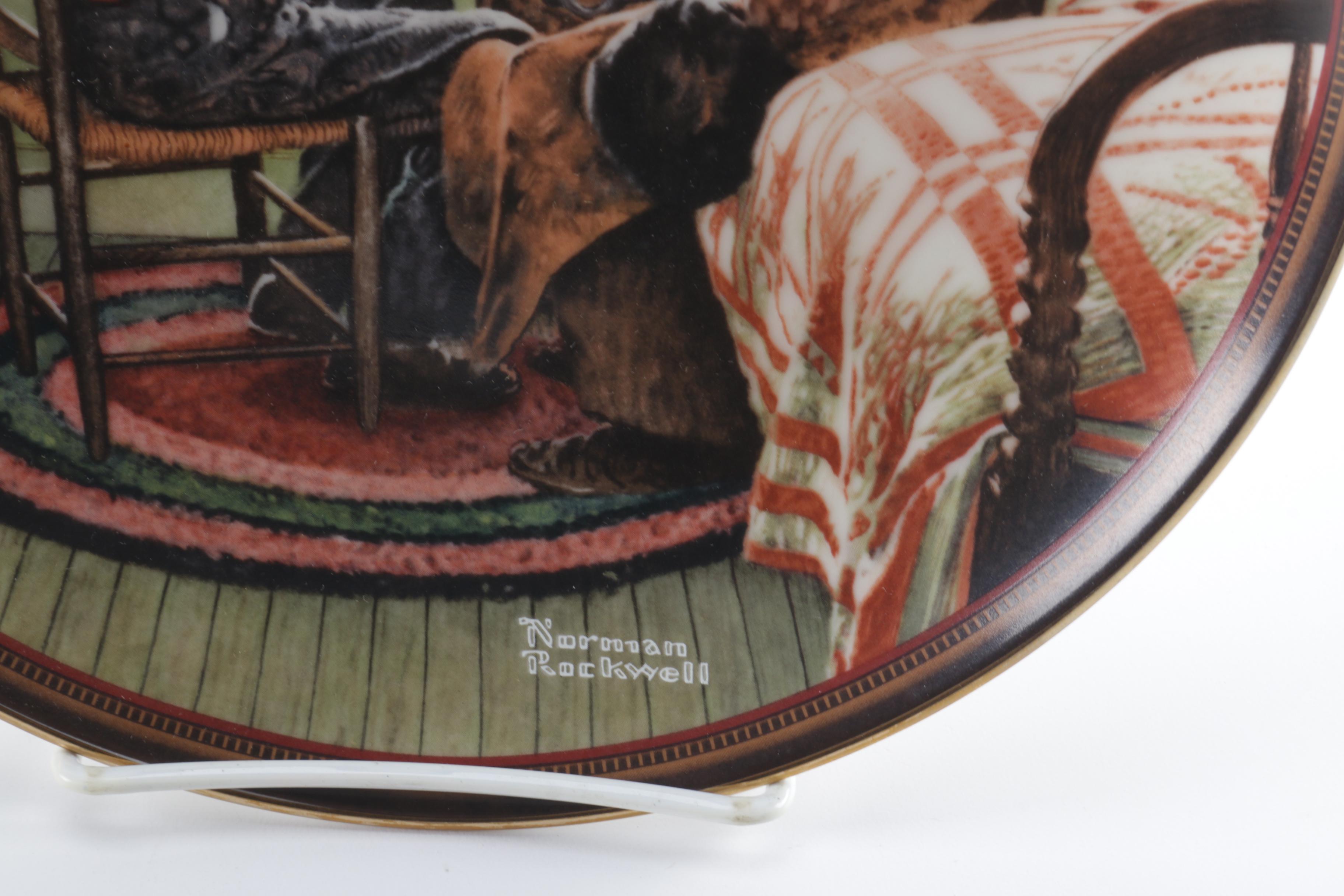 Knowles Collectors Edition Norman Rockwell Decor Plates