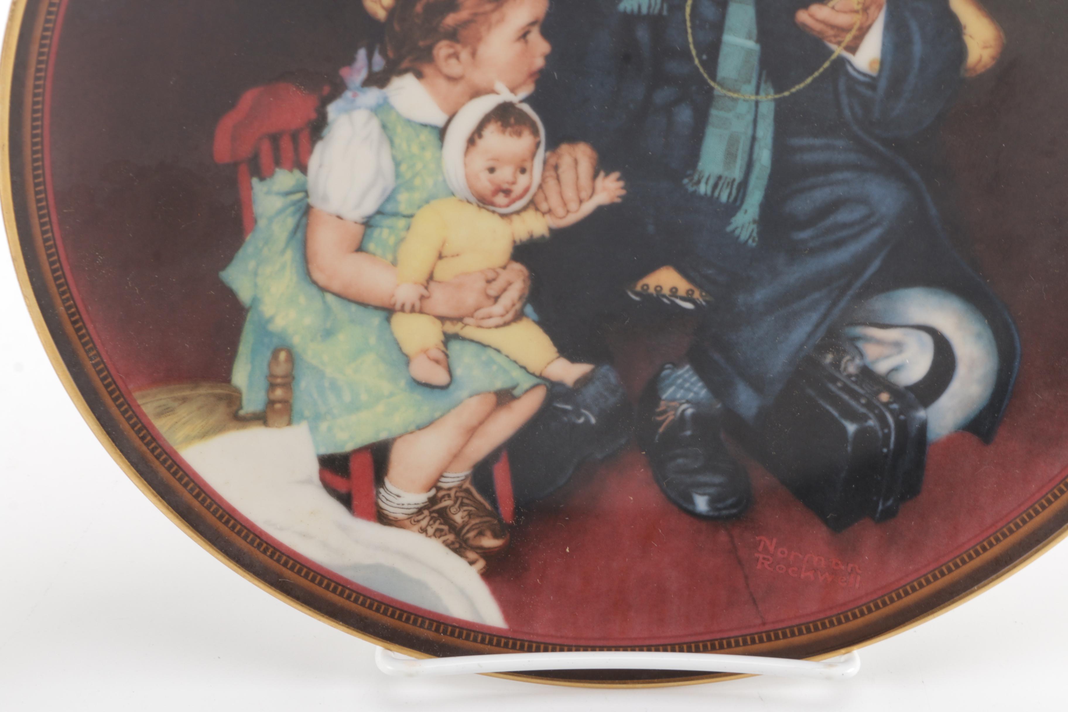 Knowles Collectors Edition Norman Rockwell Decor Plates