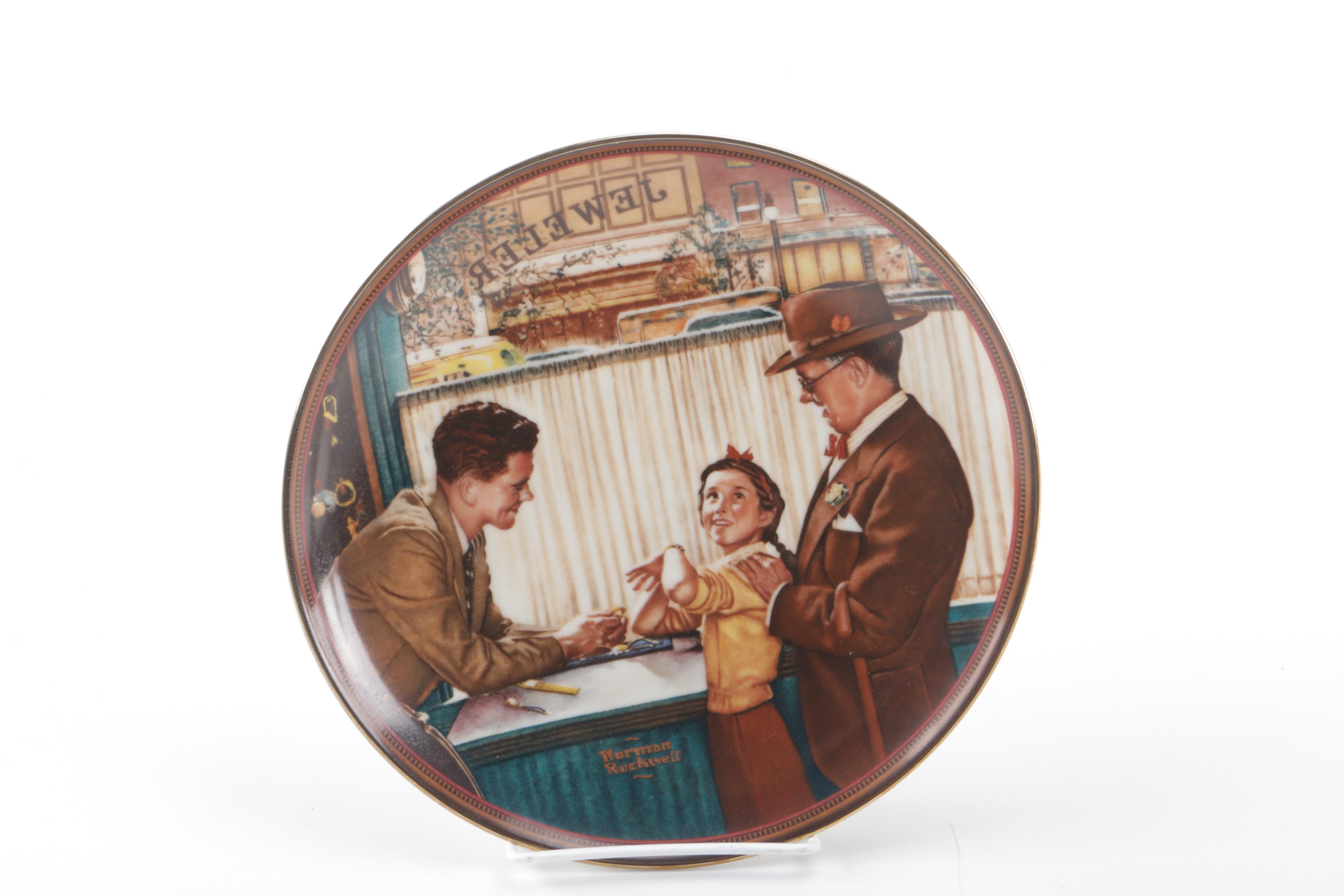 Knowles Collectors Edition Norman Rockwell Decor Plates