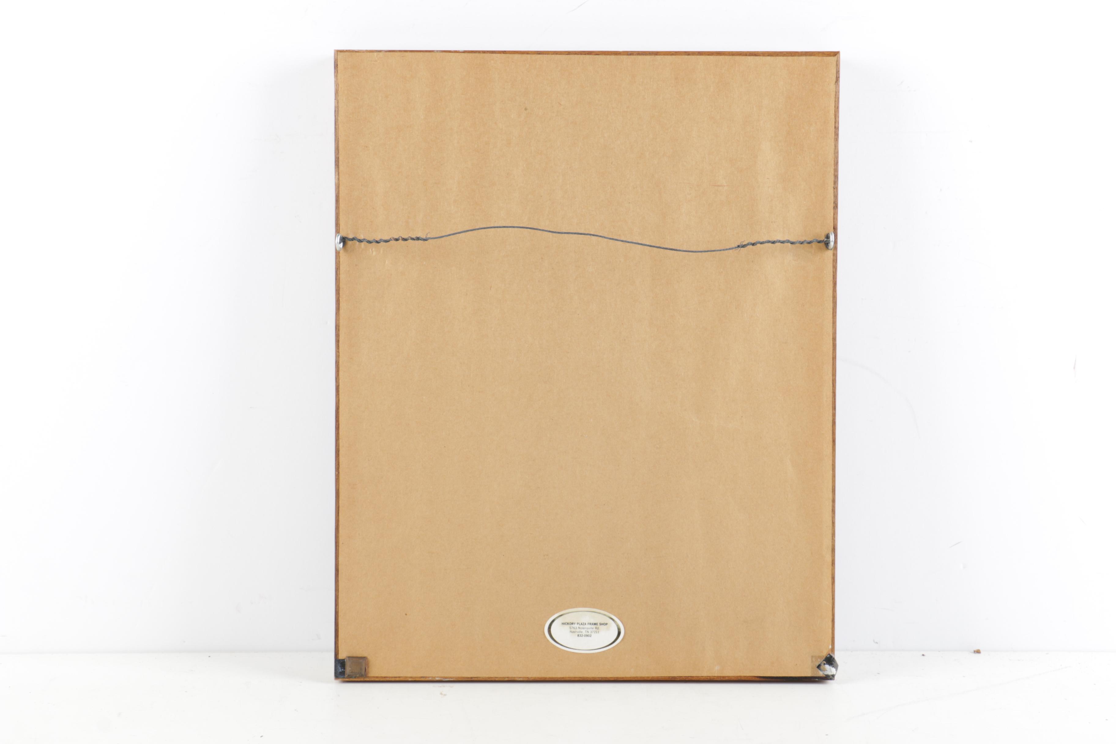 After Ginger Crowell Offset Lithograph "Frog" Cartoon