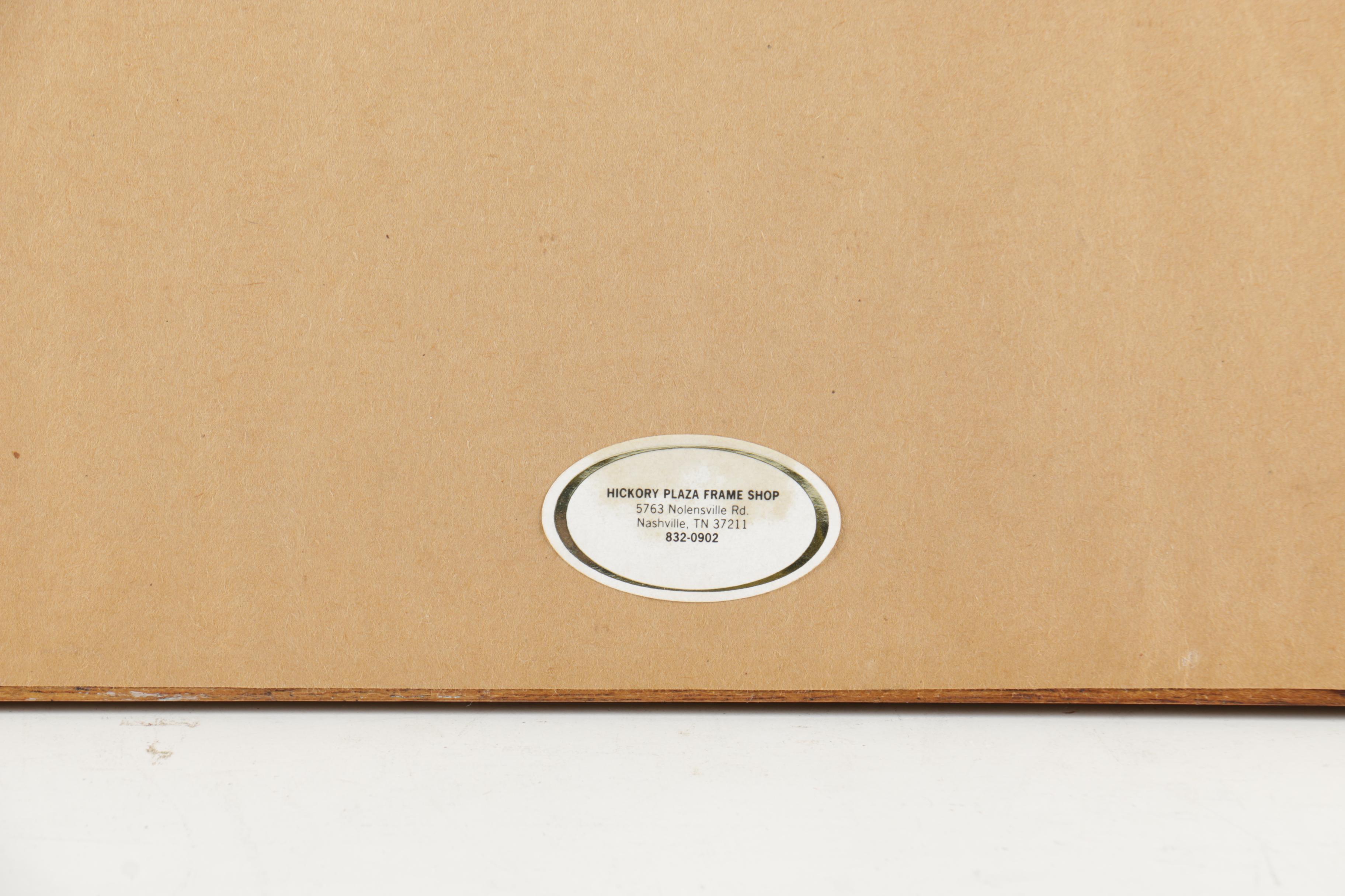 After Ginger Crowell Offset Lithograph "Frog" Cartoon