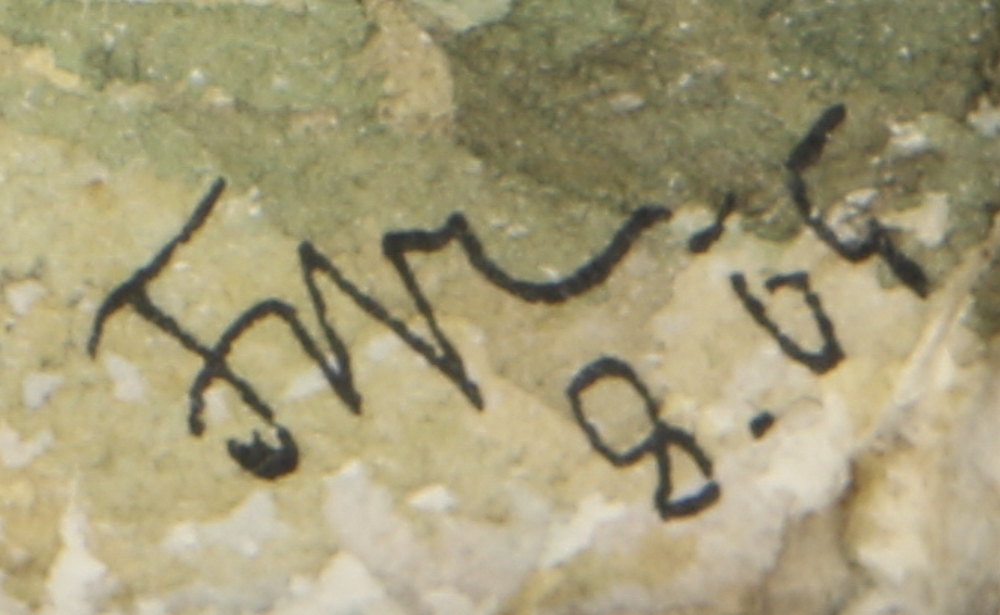 Early 20th-Century Watercolor Painting on Paper of Landscape