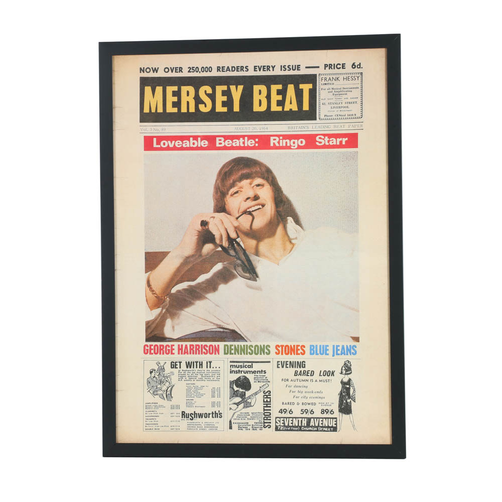 Offset Lithograph on Paper "Mersey Beat" Ringo Starr Cover
