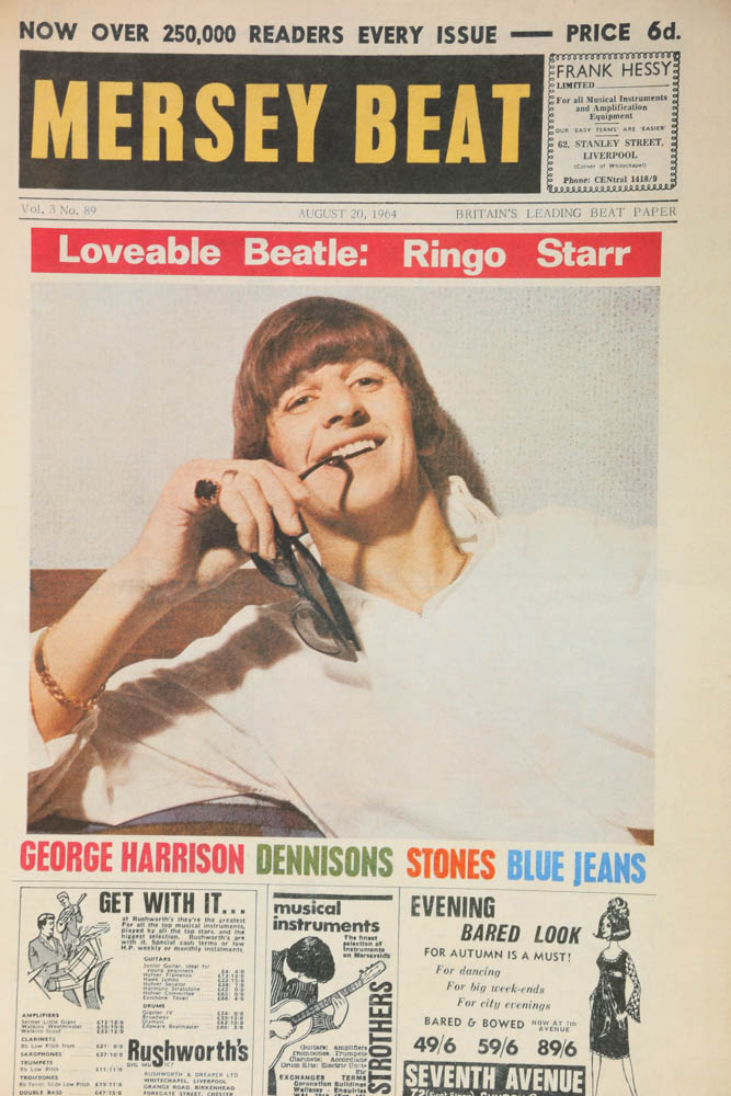 Offset Lithograph on Paper "Mersey Beat" Ringo Starr Cover