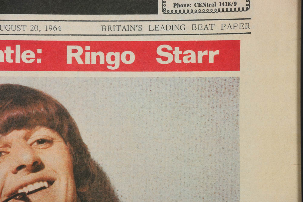 Offset Lithograph on Paper "Mersey Beat" Ringo Starr Cover