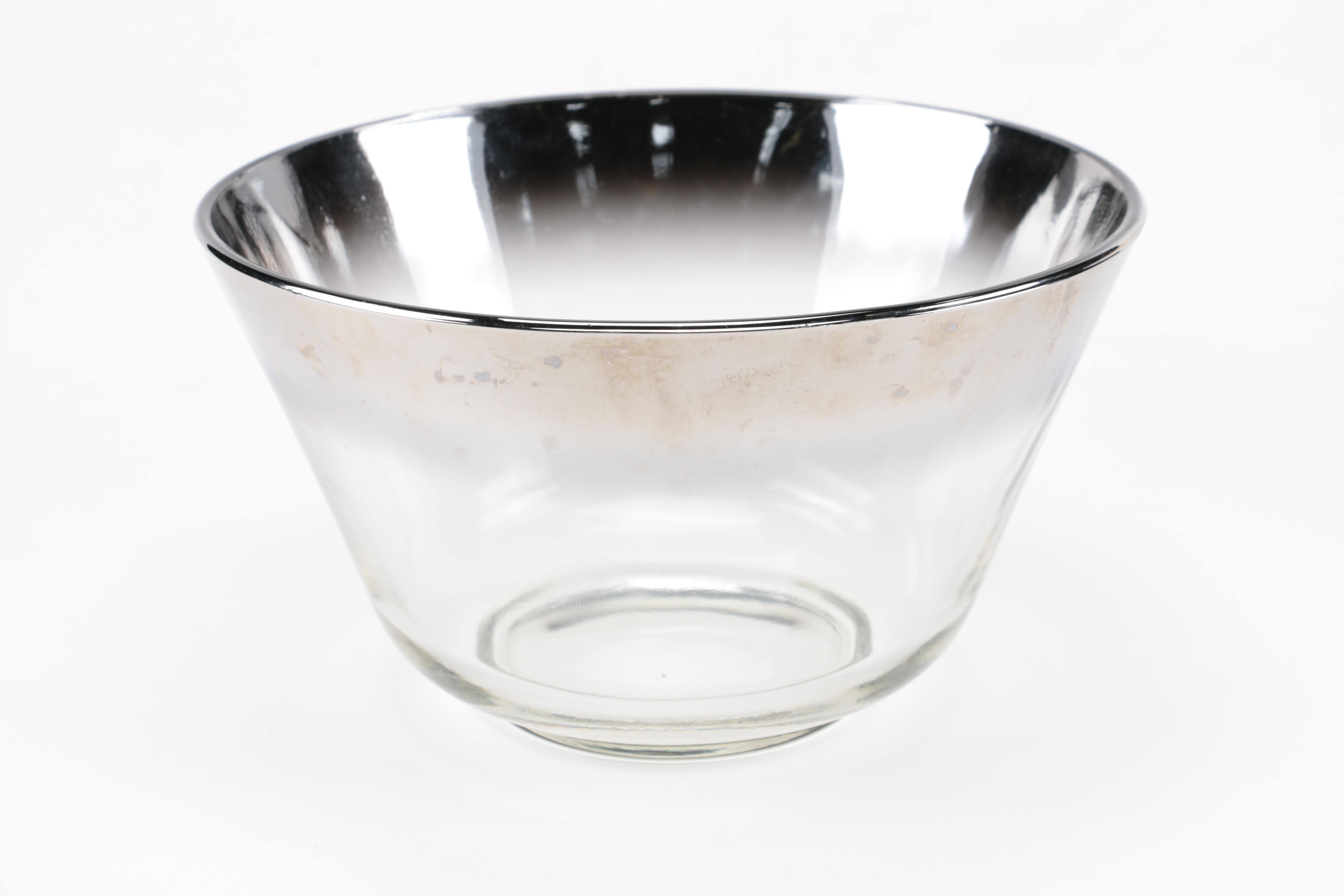 Tinted Glass Punch Bowl Set