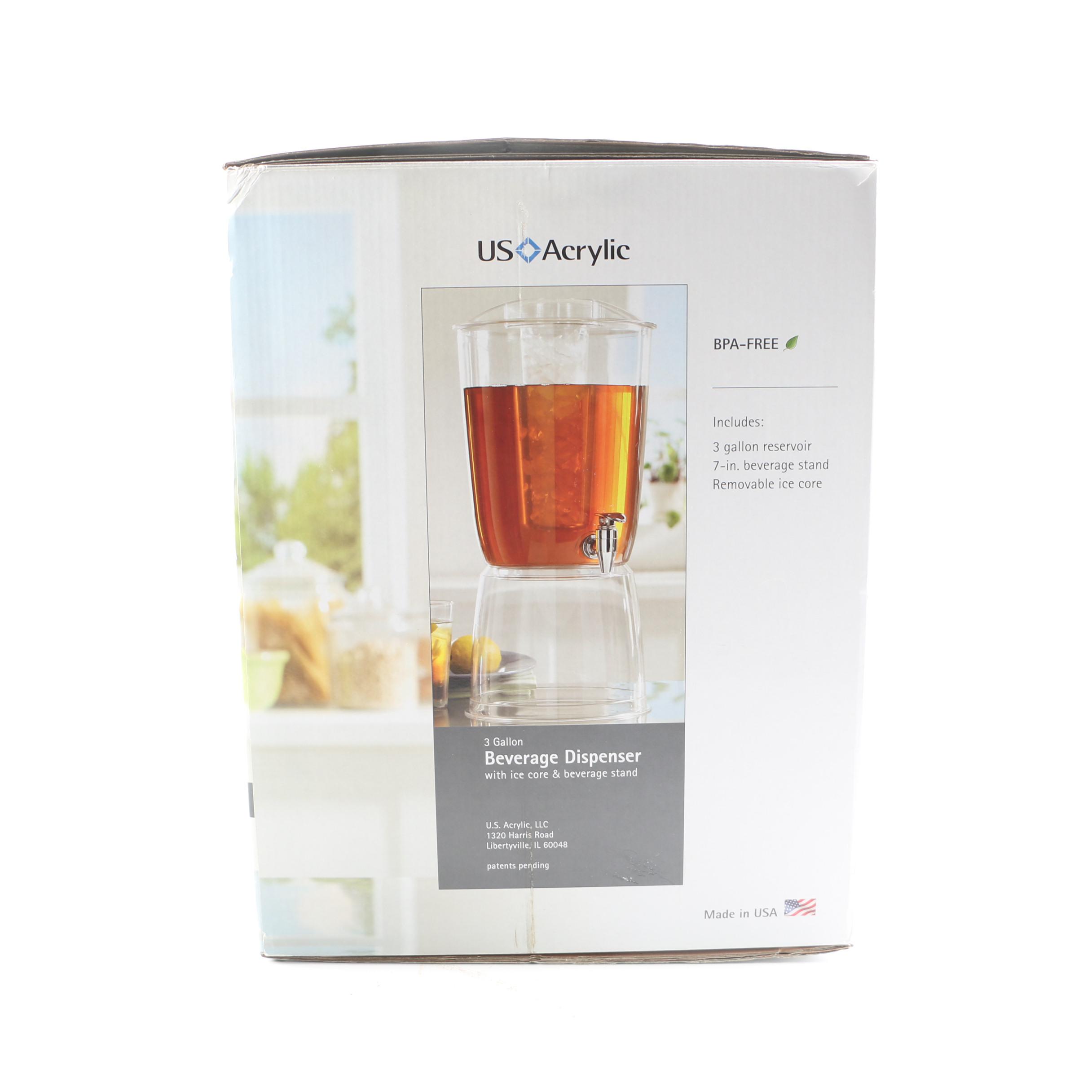 US Acrylic Beverage Dispenser