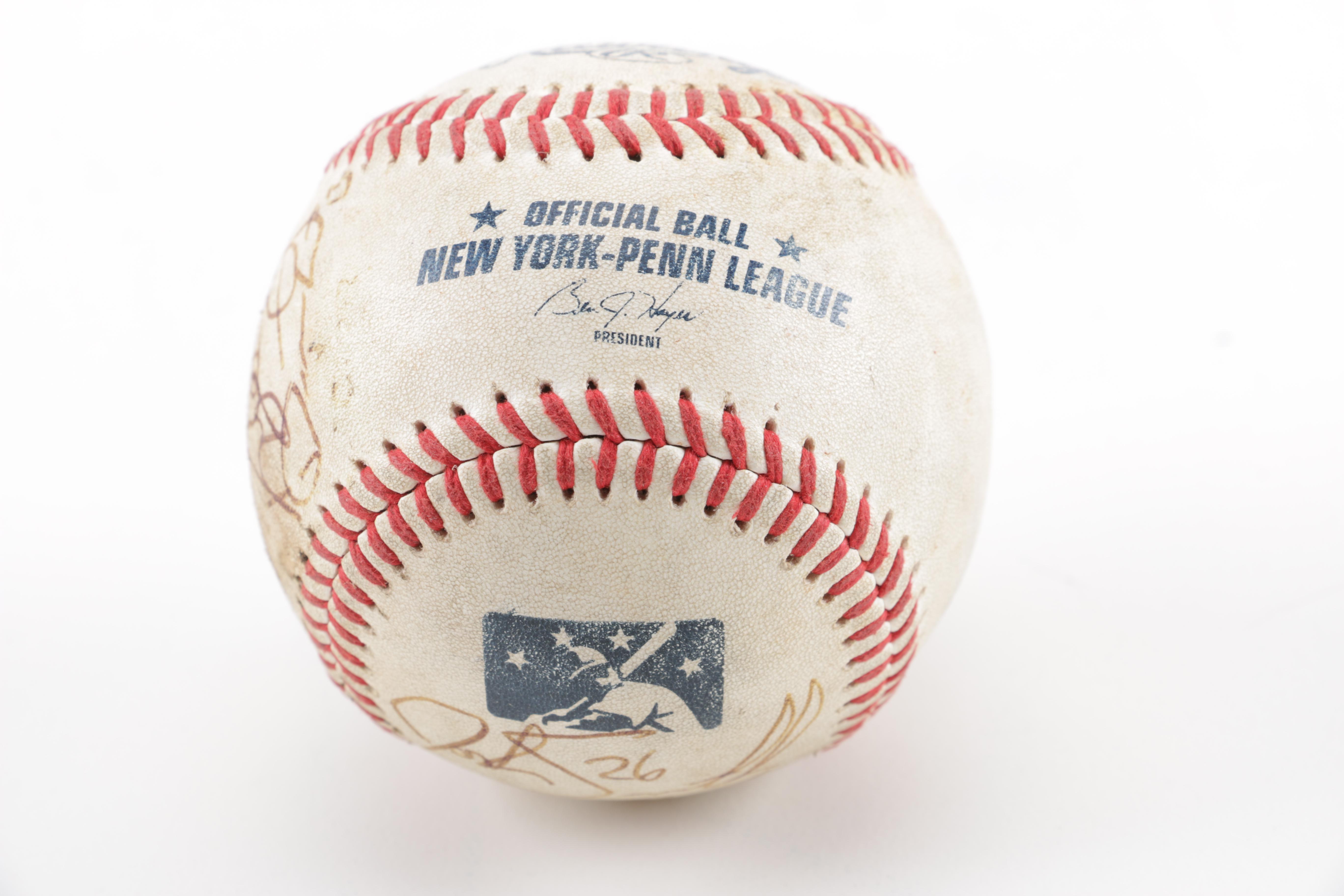 New York-Penn League Signed Baseball