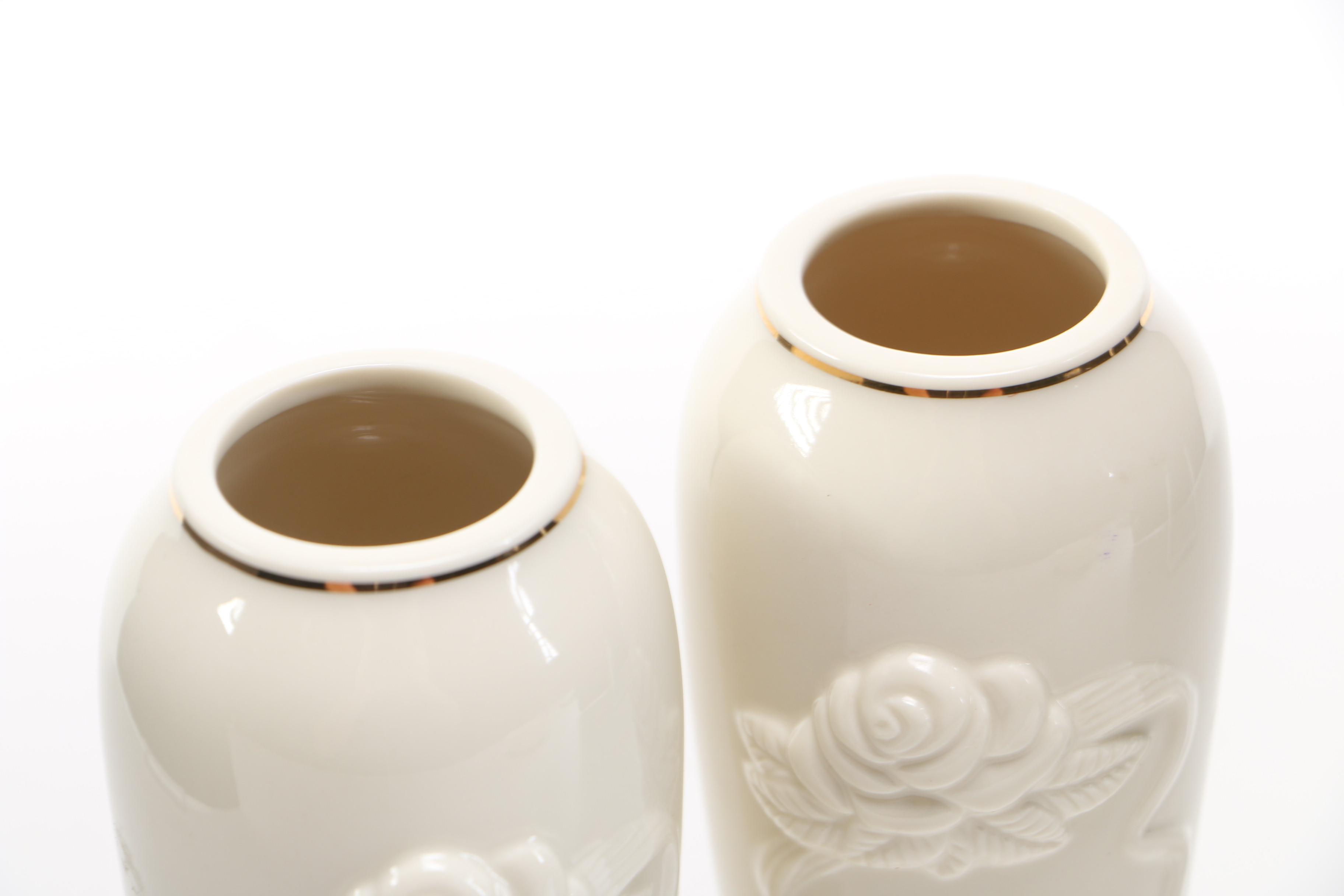 Lenox "Rose Blossom" Bowl and Vases