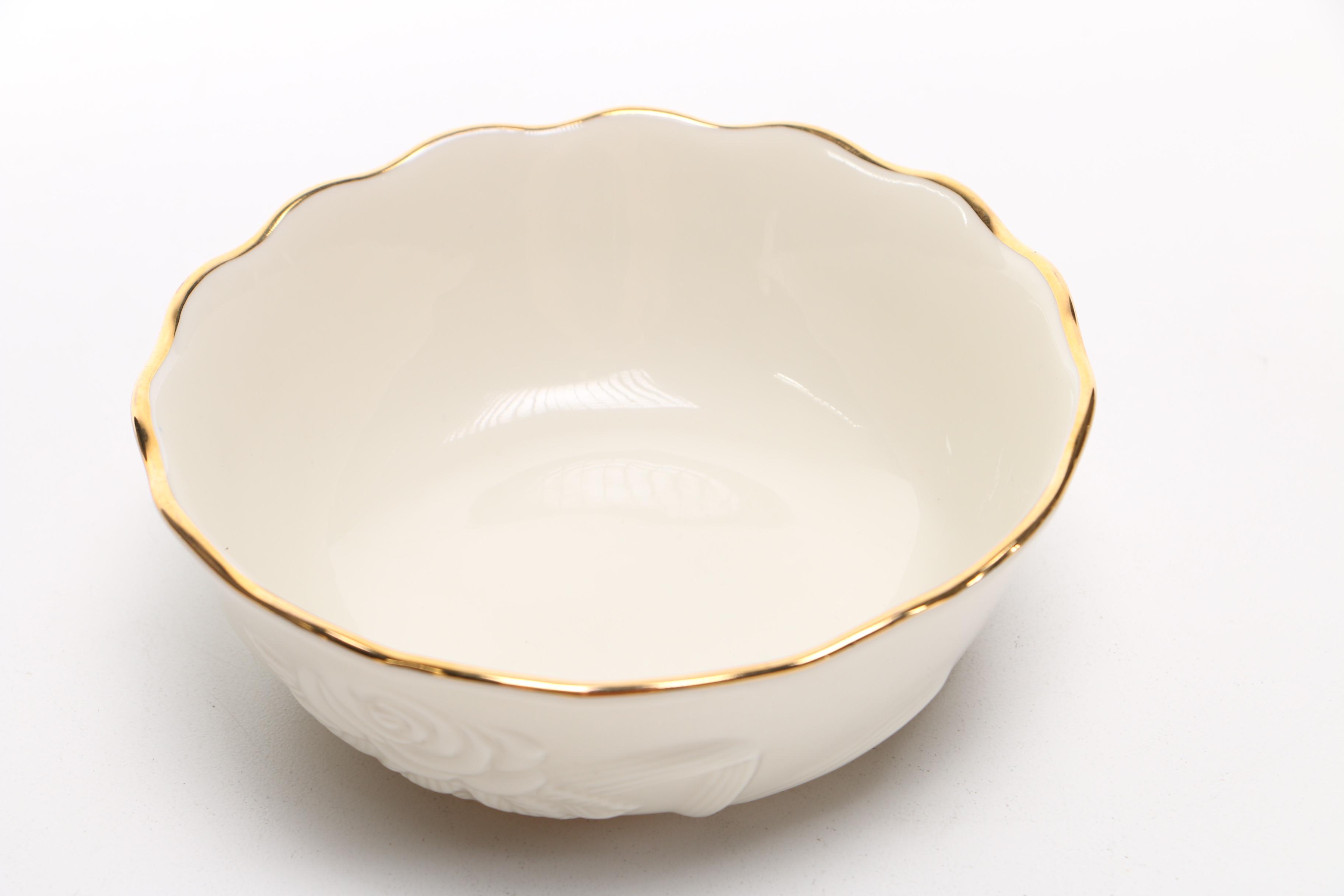 Lenox "Rose Blossom" Bowl and Vases