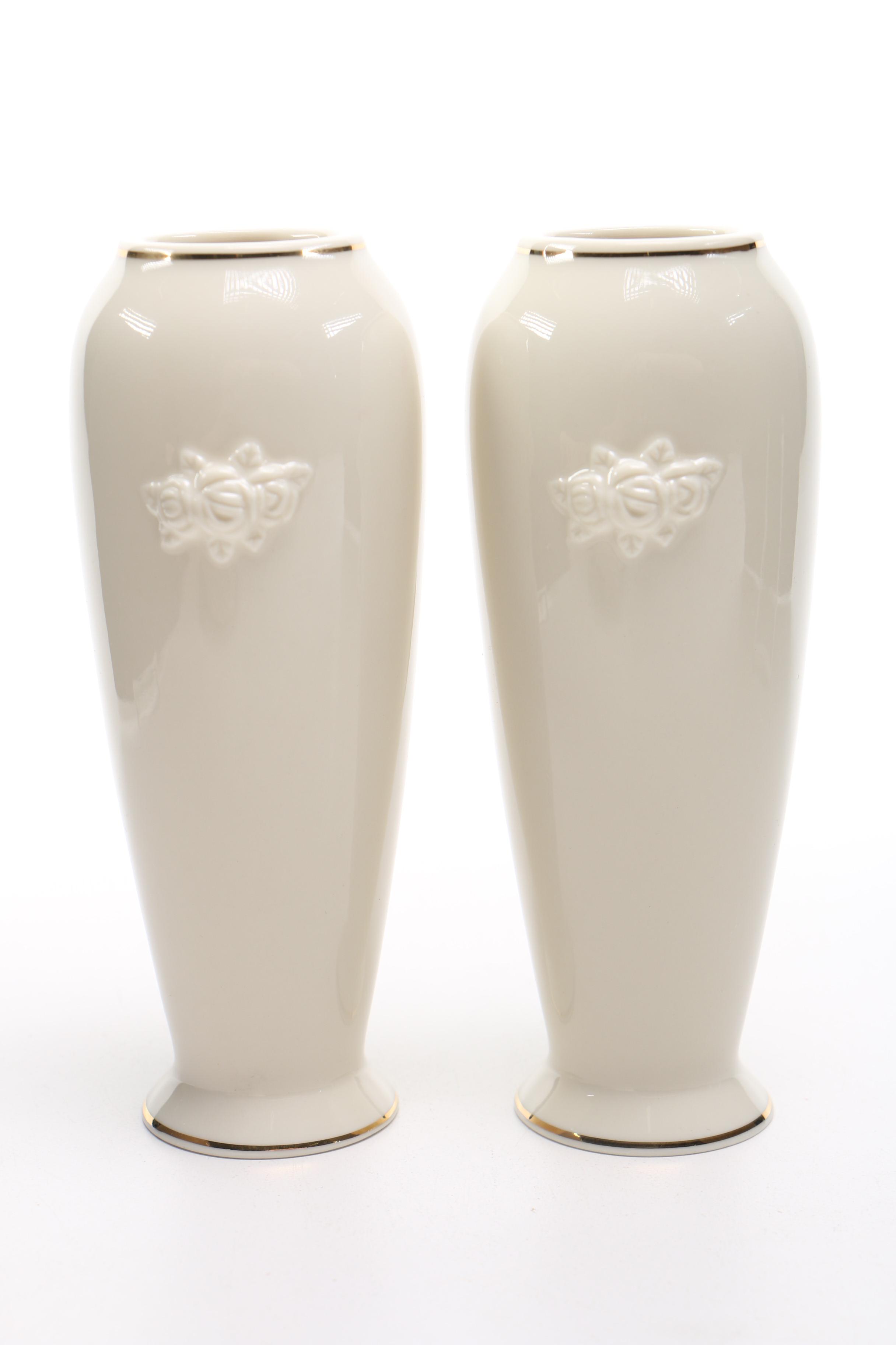 Lenox "Rose Blossom" Bowl and Vases