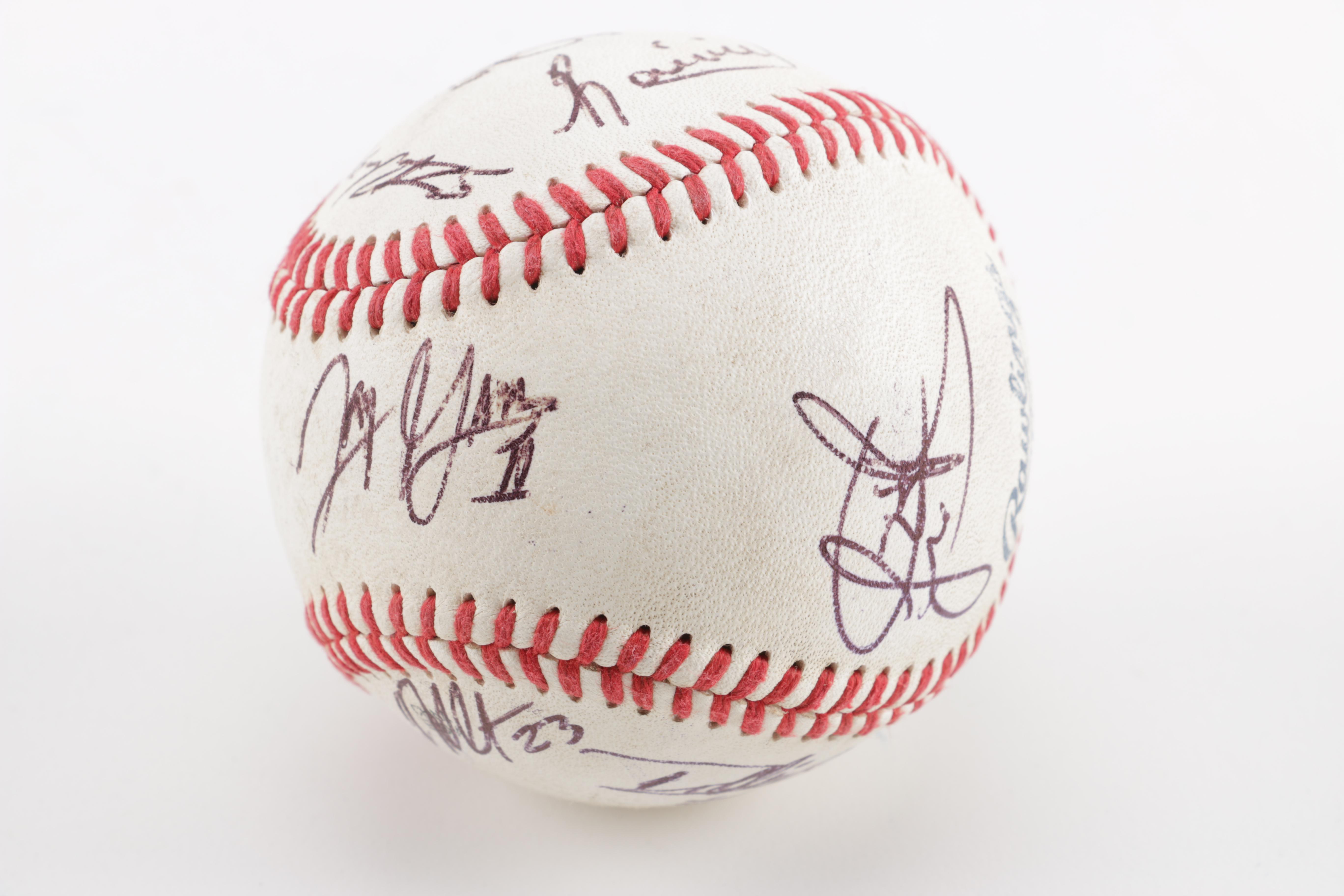 Five Minor League Signed Baseballs