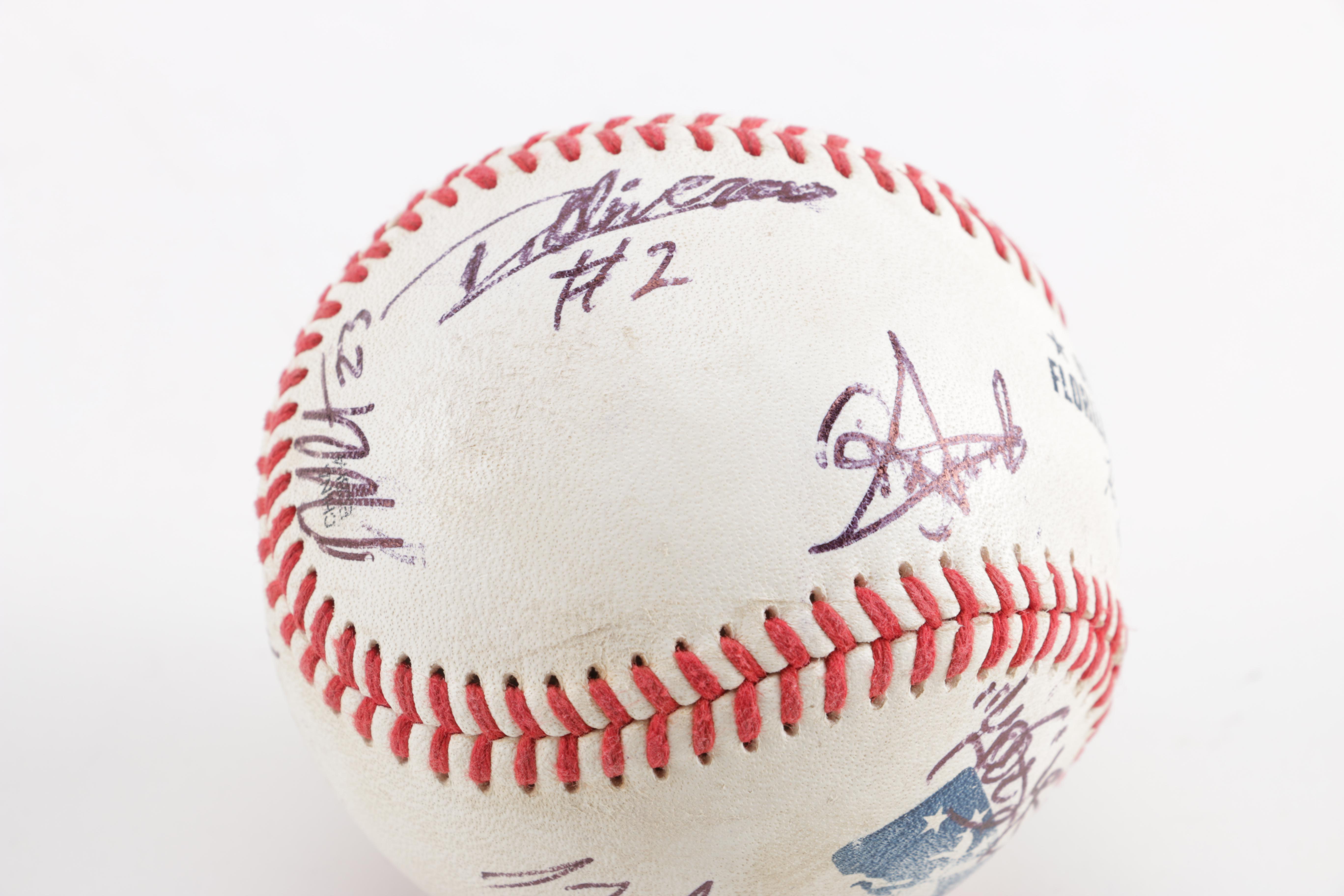 Five Minor League Signed Baseballs