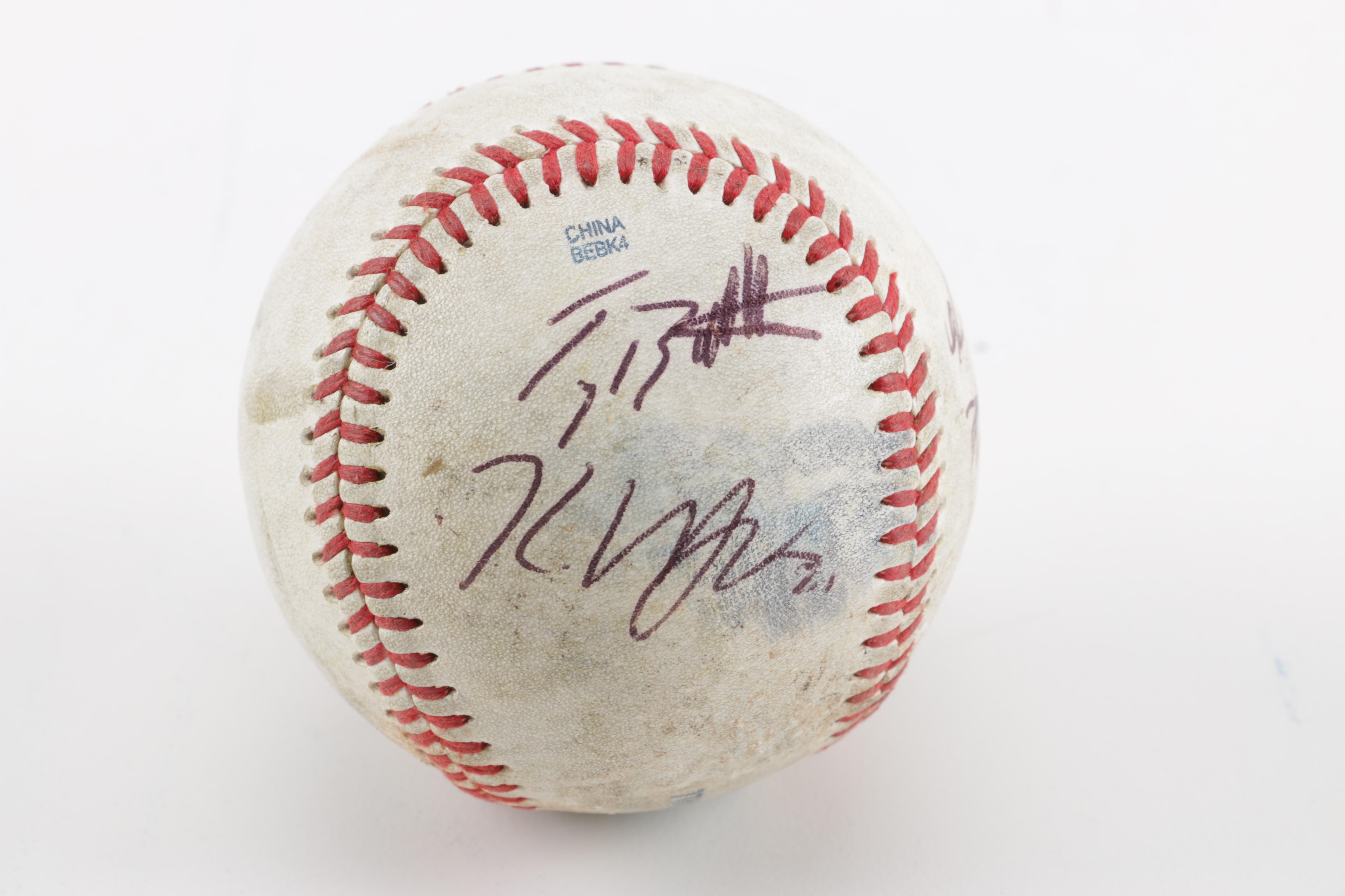 Five Minor League Signed Baseballs