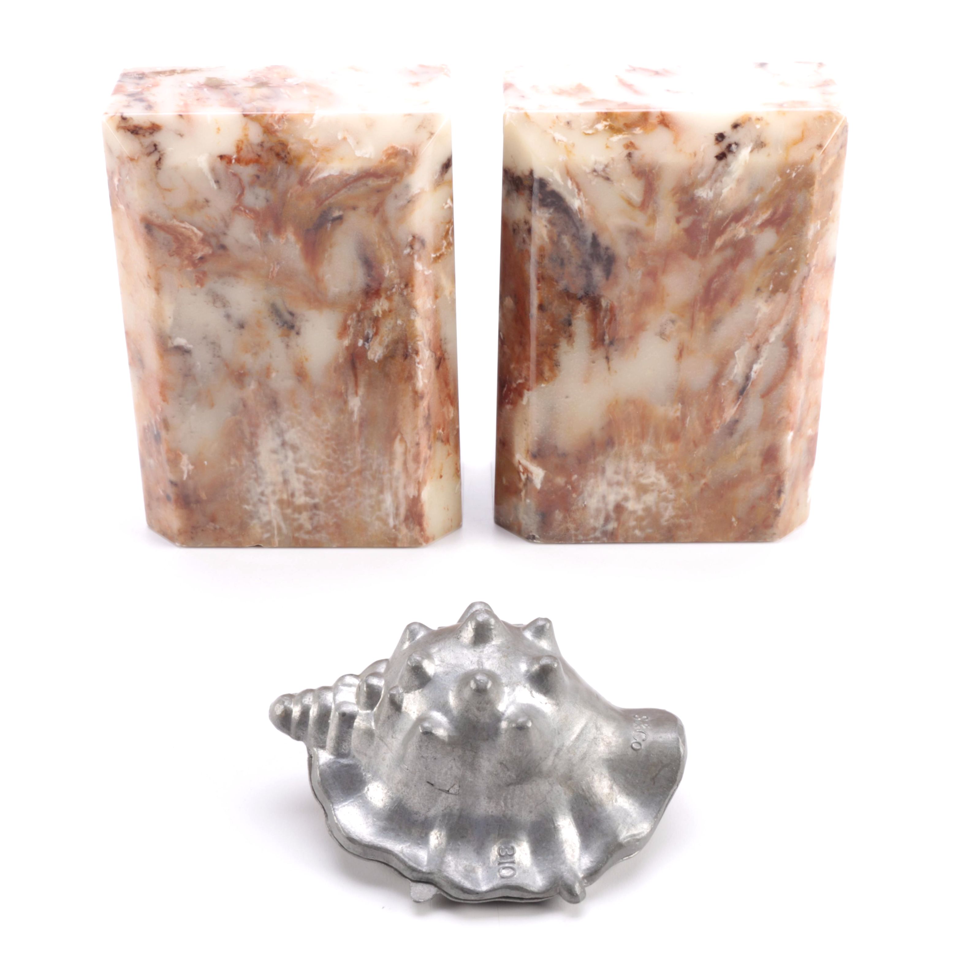 Sunlight Industries Plastic Bookends with Metal Shell