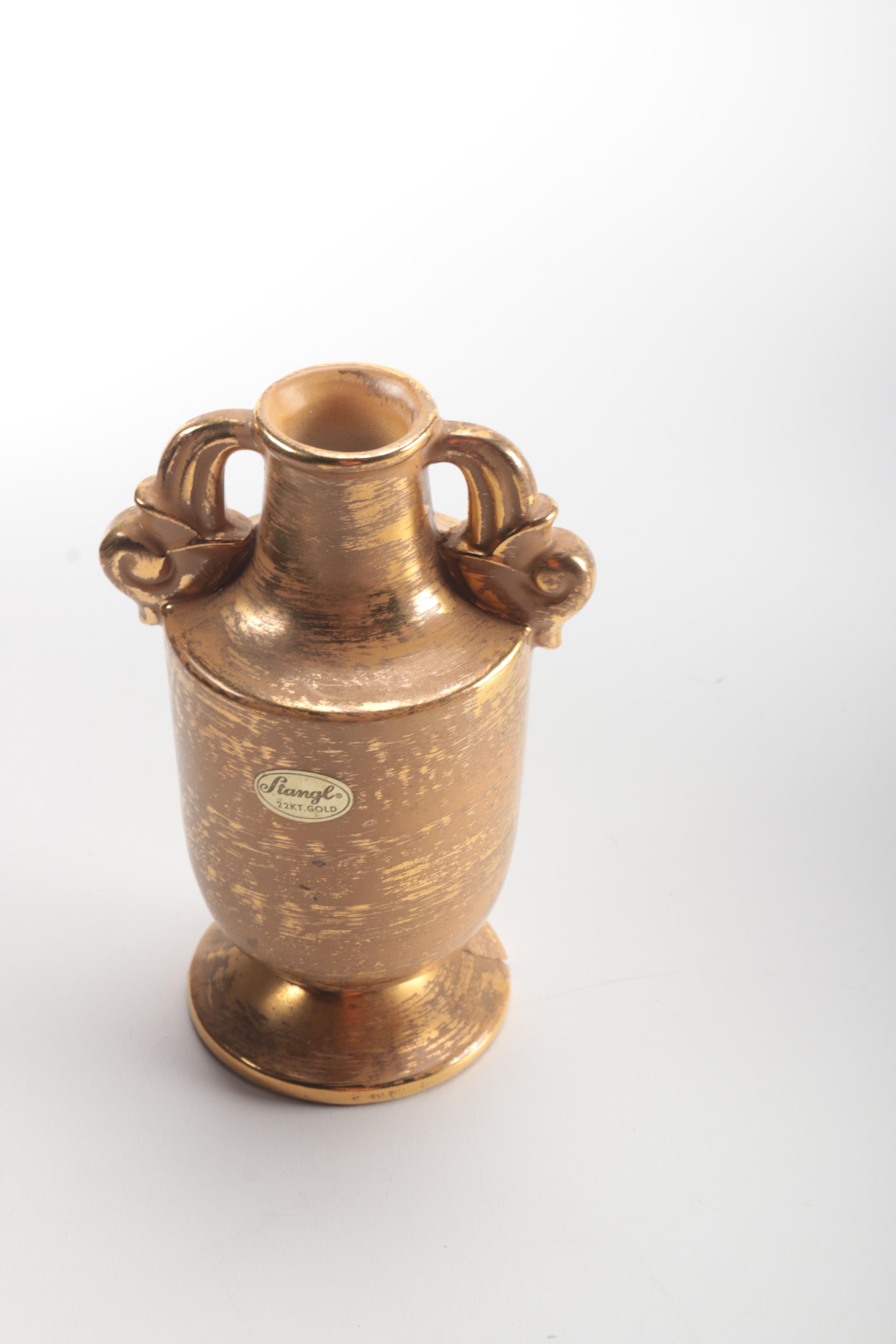 Collection of Floral Vases, Urns and Pitchers Including Stangl