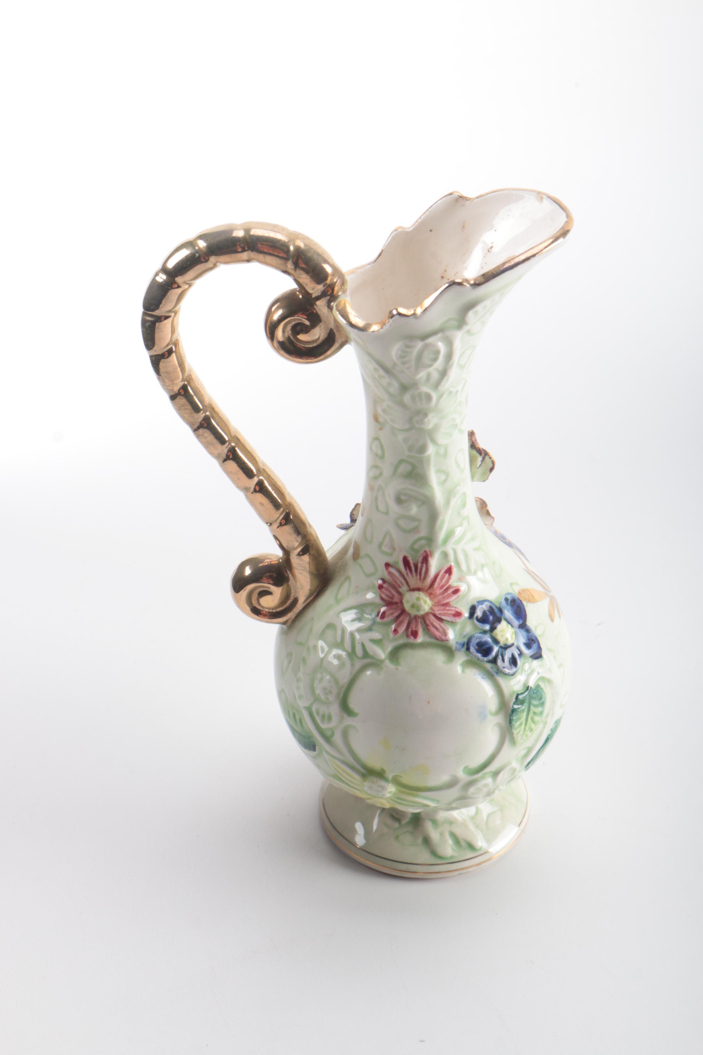 Collection of Floral Vases, Urns and Pitchers Including Stangl