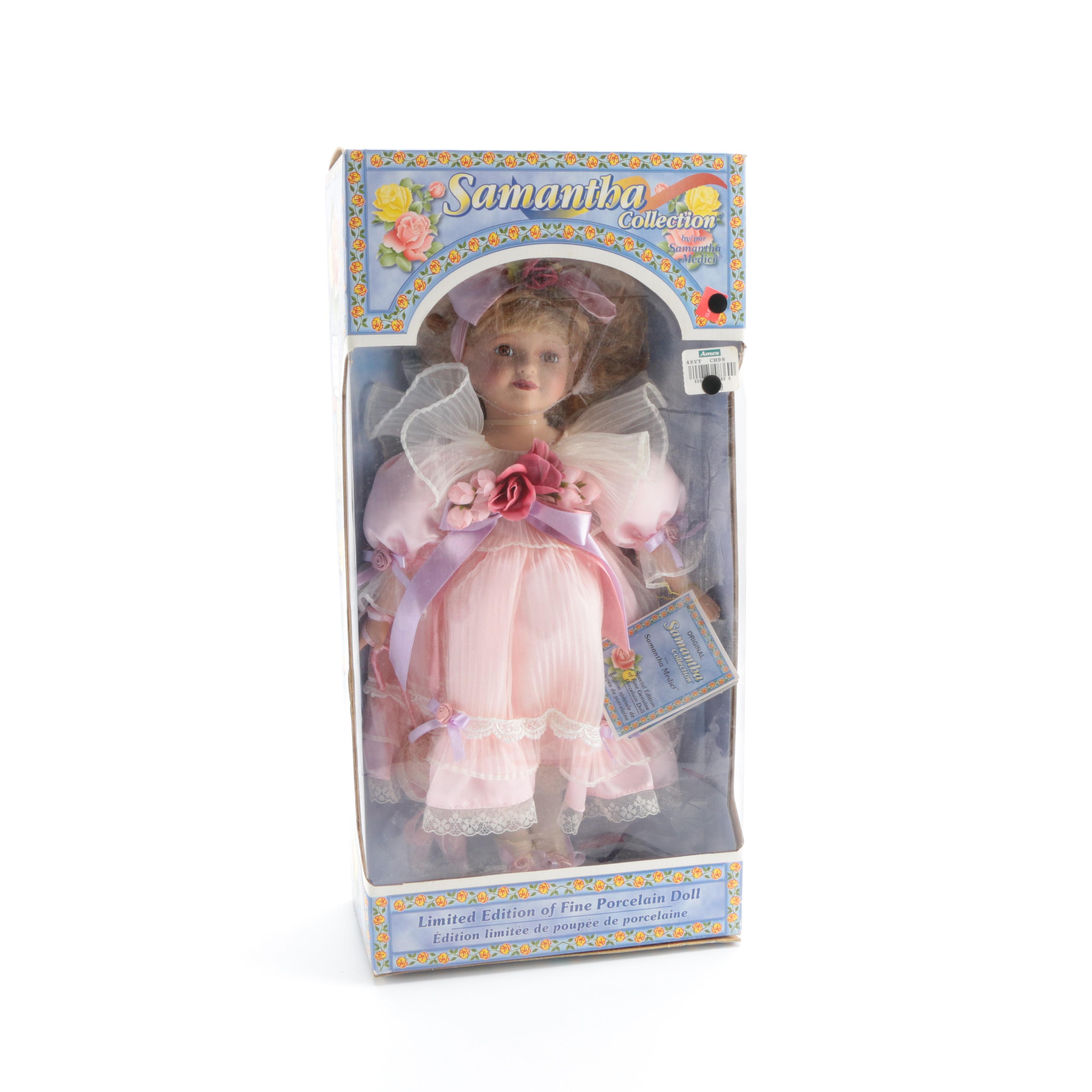 Collectible Porcelain Samantha Collection Doll