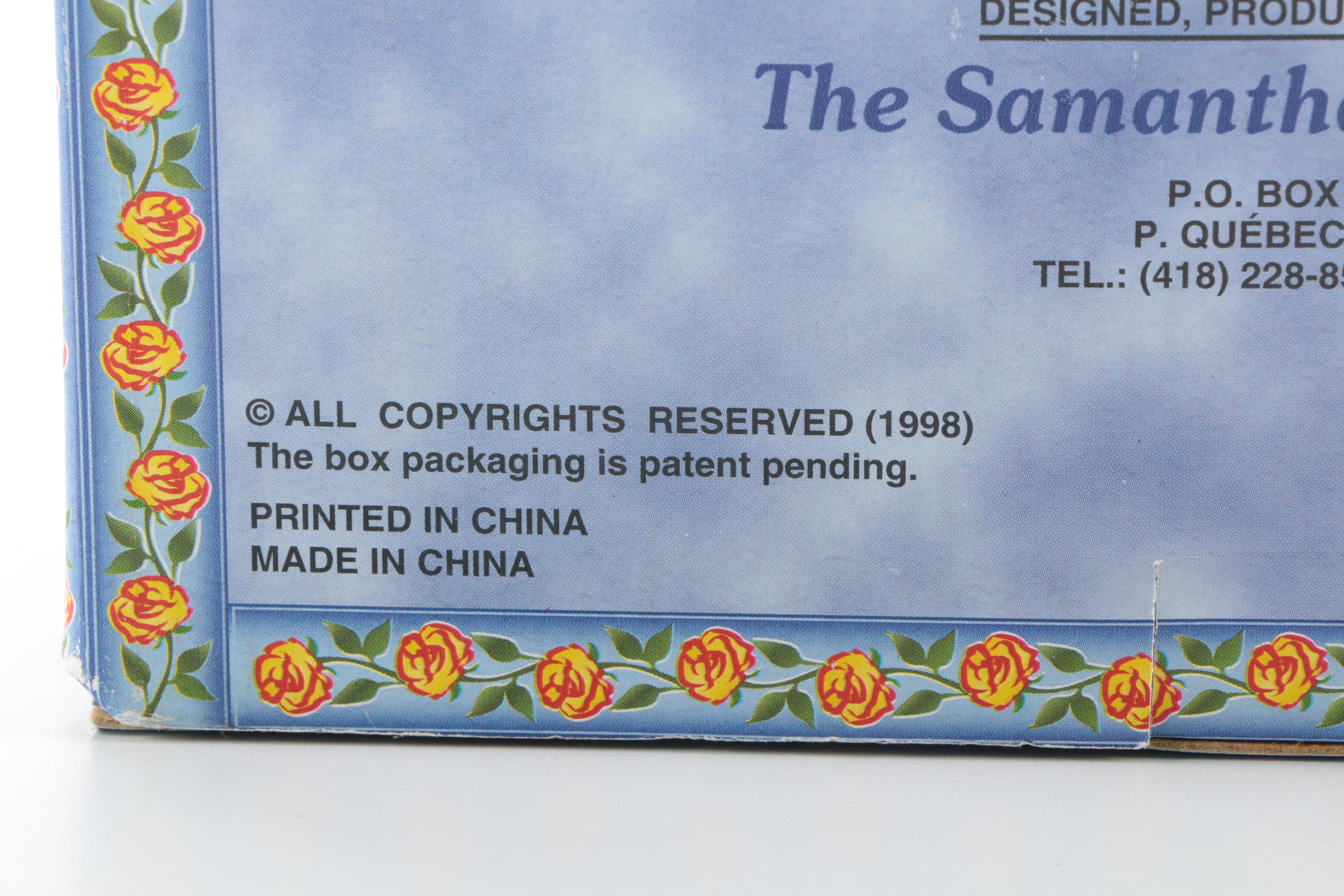 Collectible Porcelain Samantha Collection Doll