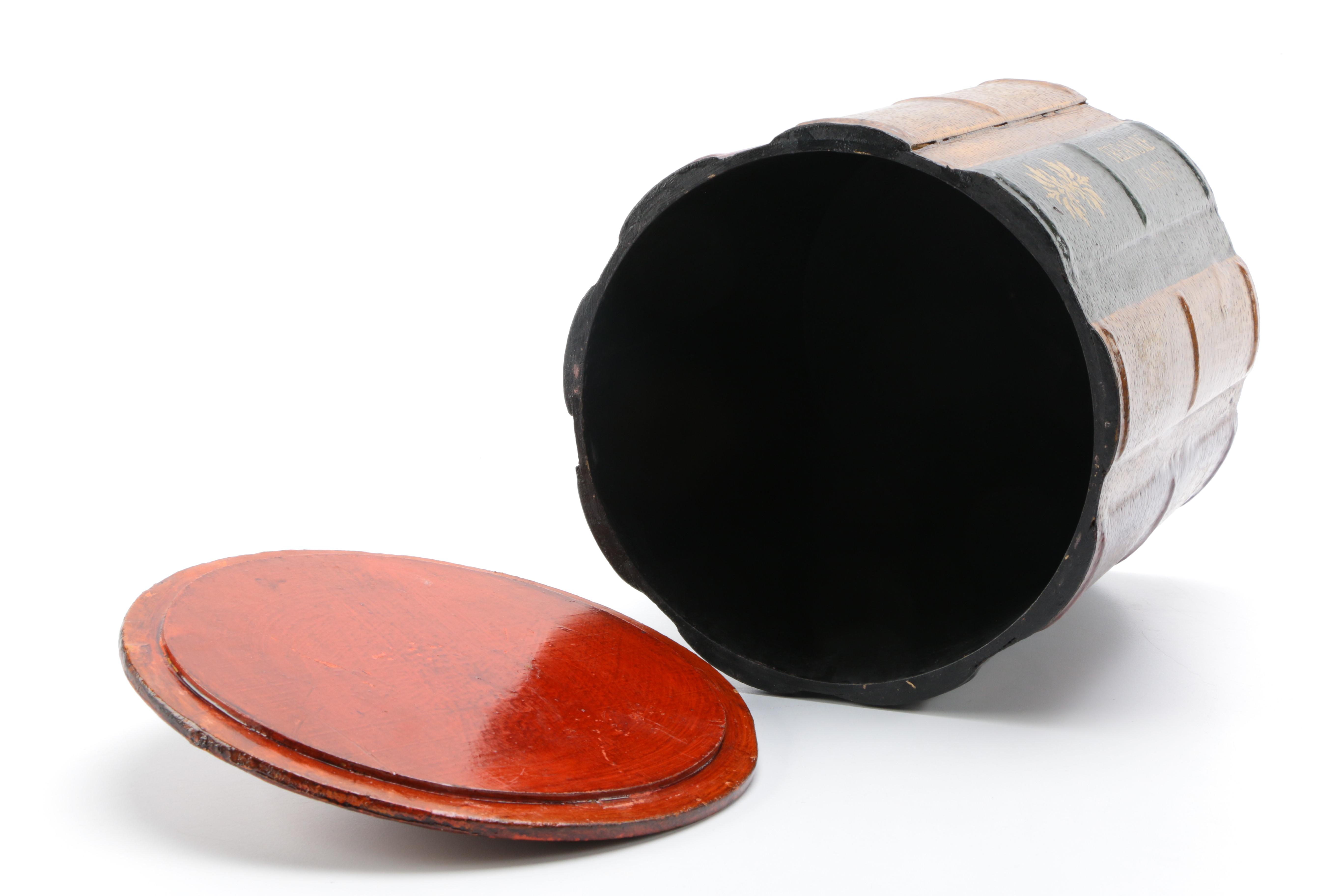 Wooden Bookends, Clock and Canister