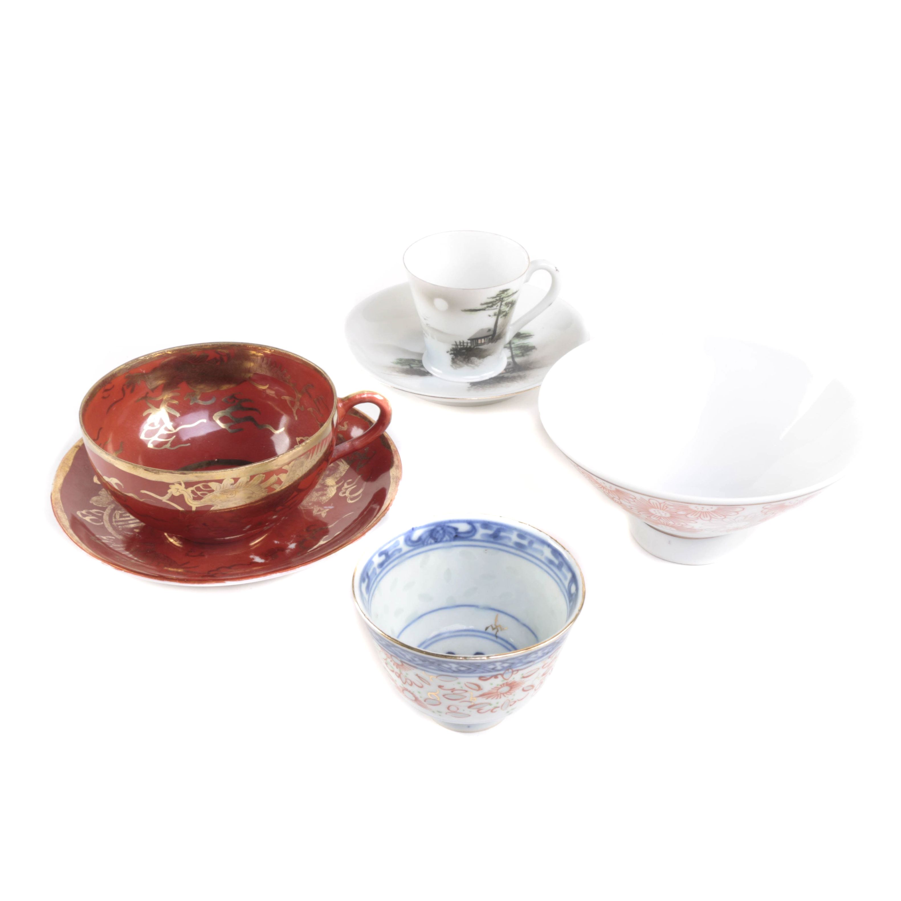 East Asian Made Porcelain Tableware
