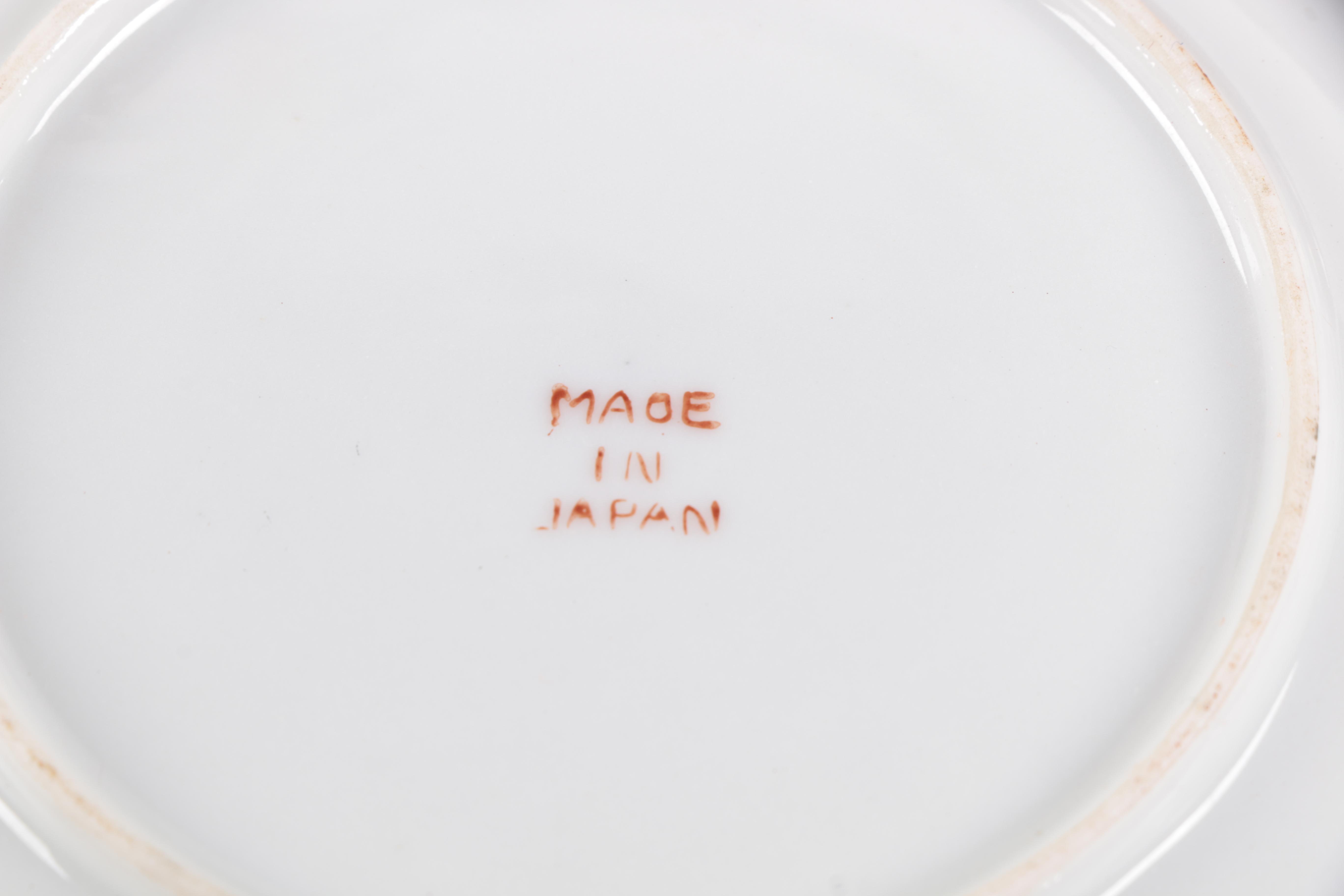 East Asian Made Porcelain Tableware