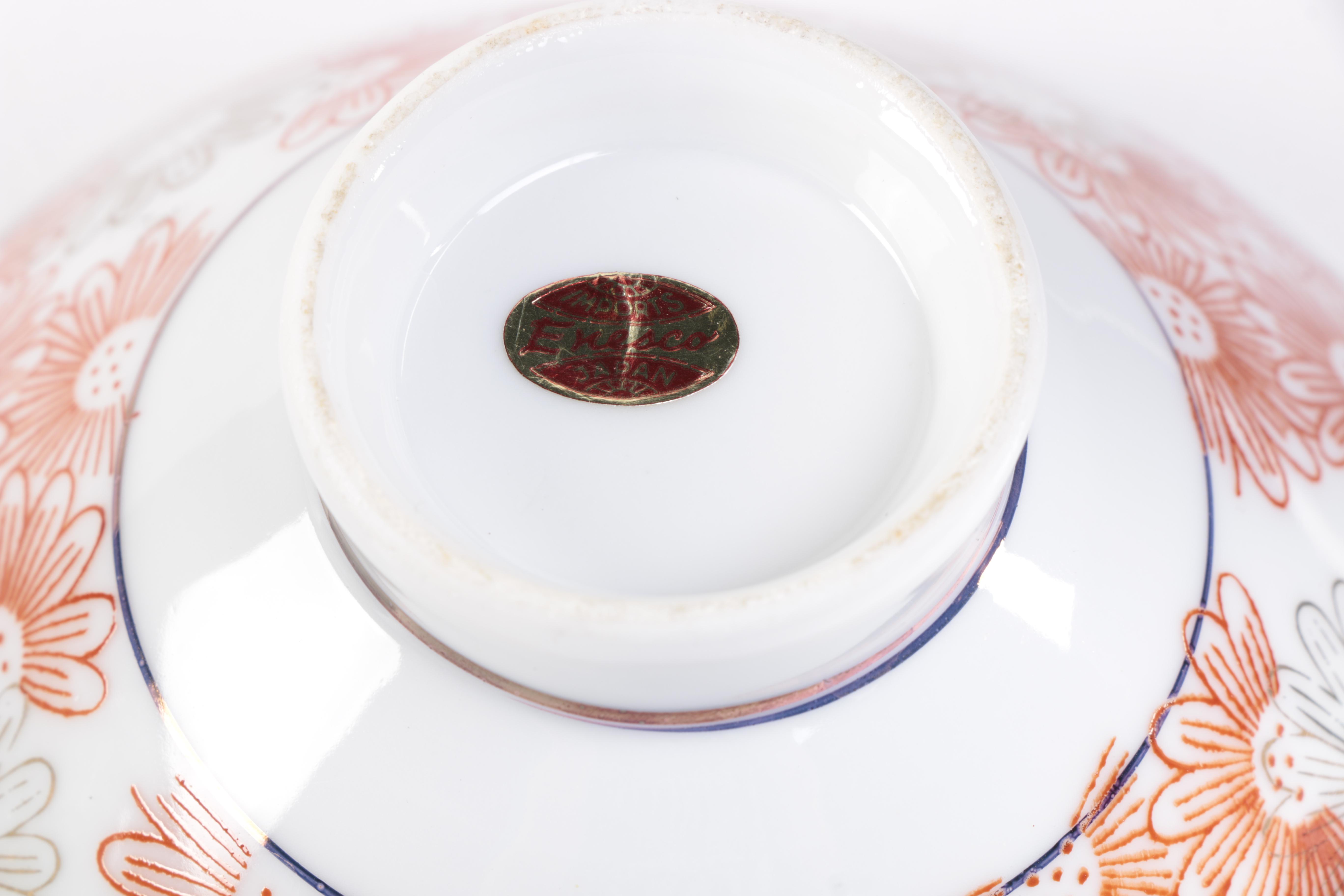 East Asian Made Porcelain Tableware