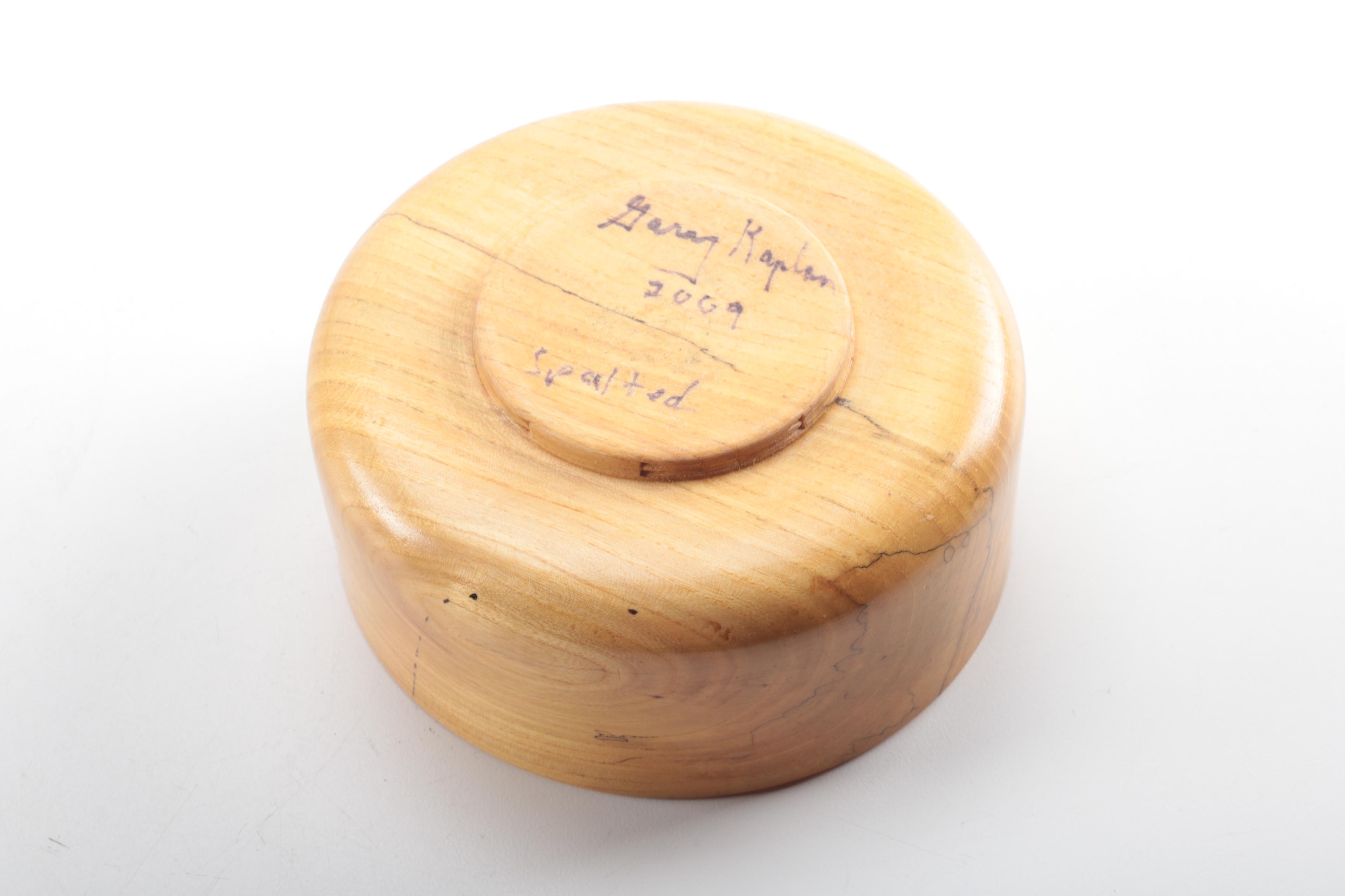 Set of Wood and Ceramic Bowls