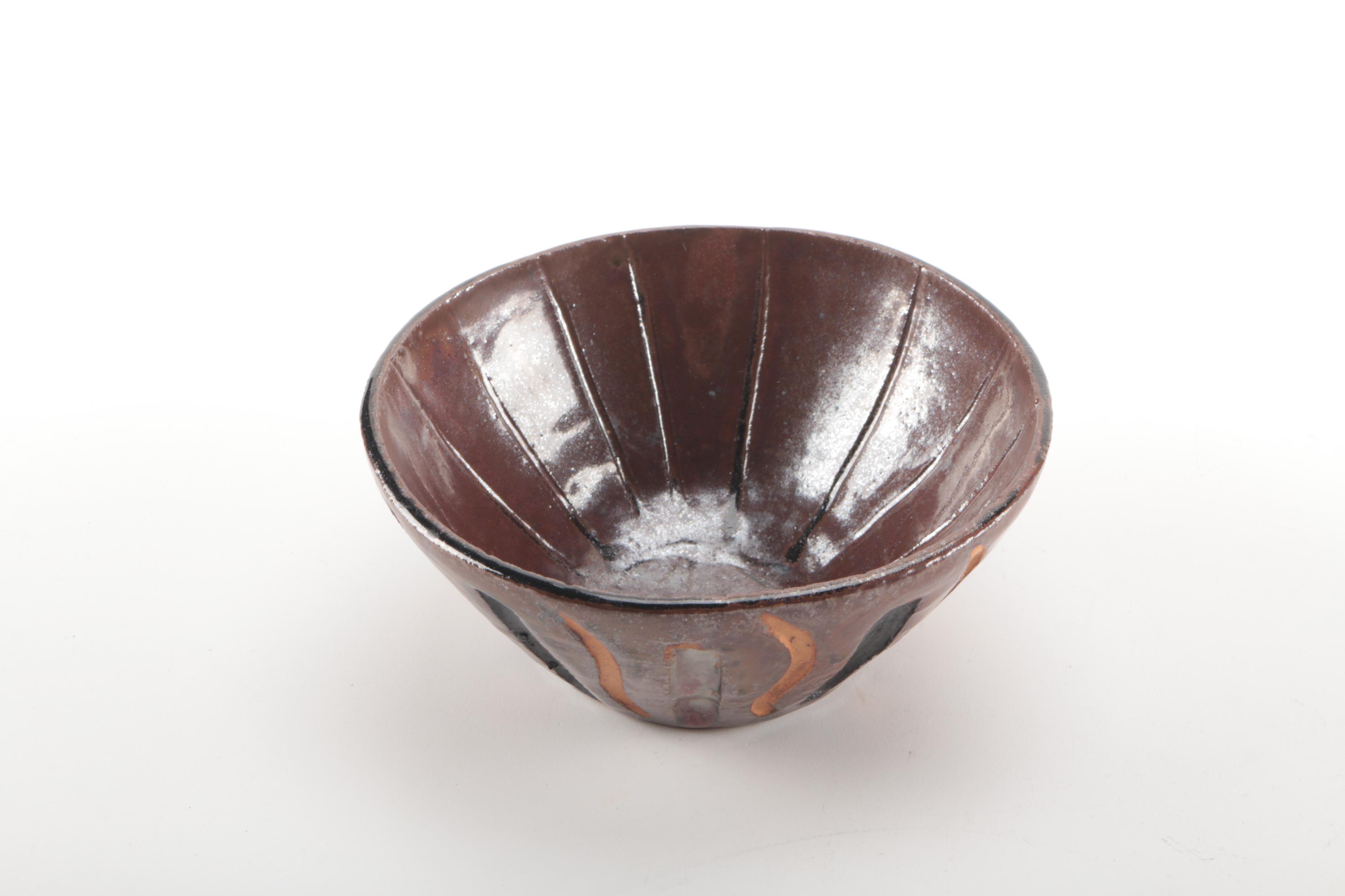 Set of Wood and Ceramic Bowls