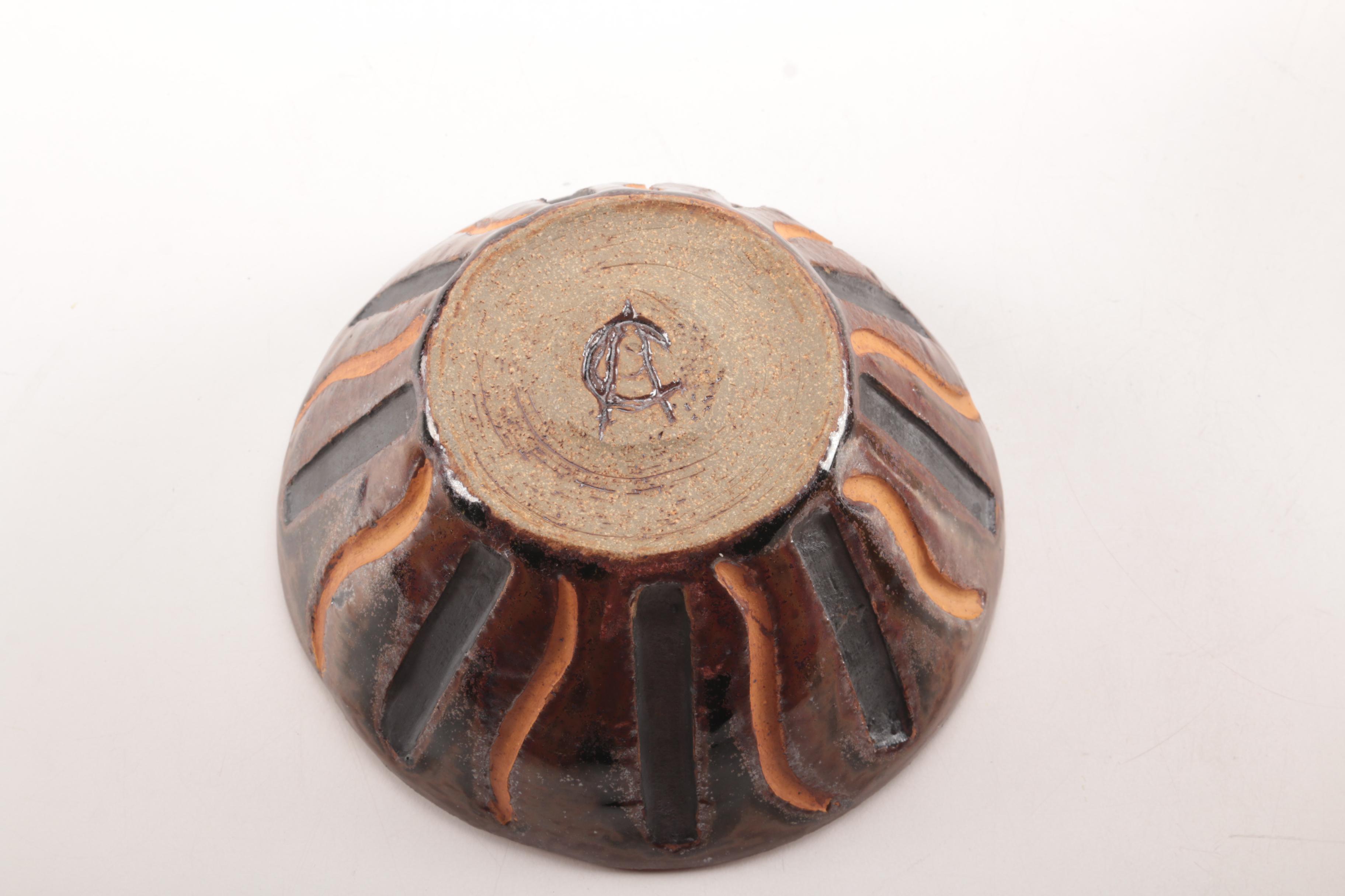 Set of Wood and Ceramic Bowls