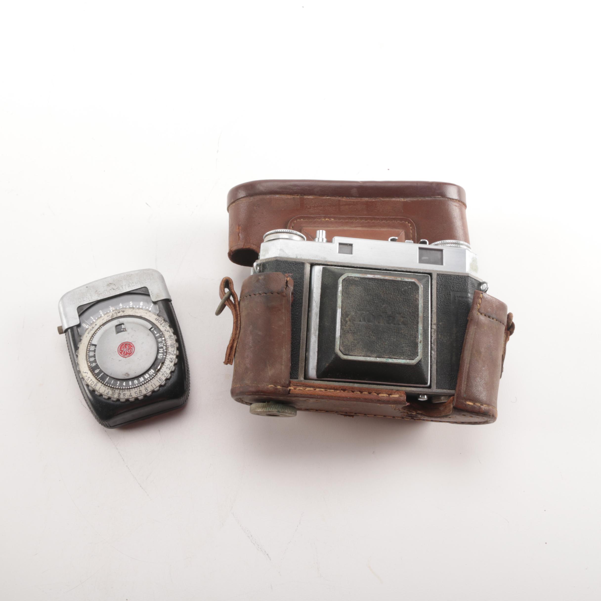 Kodak Retina IIa and GE Light Meter