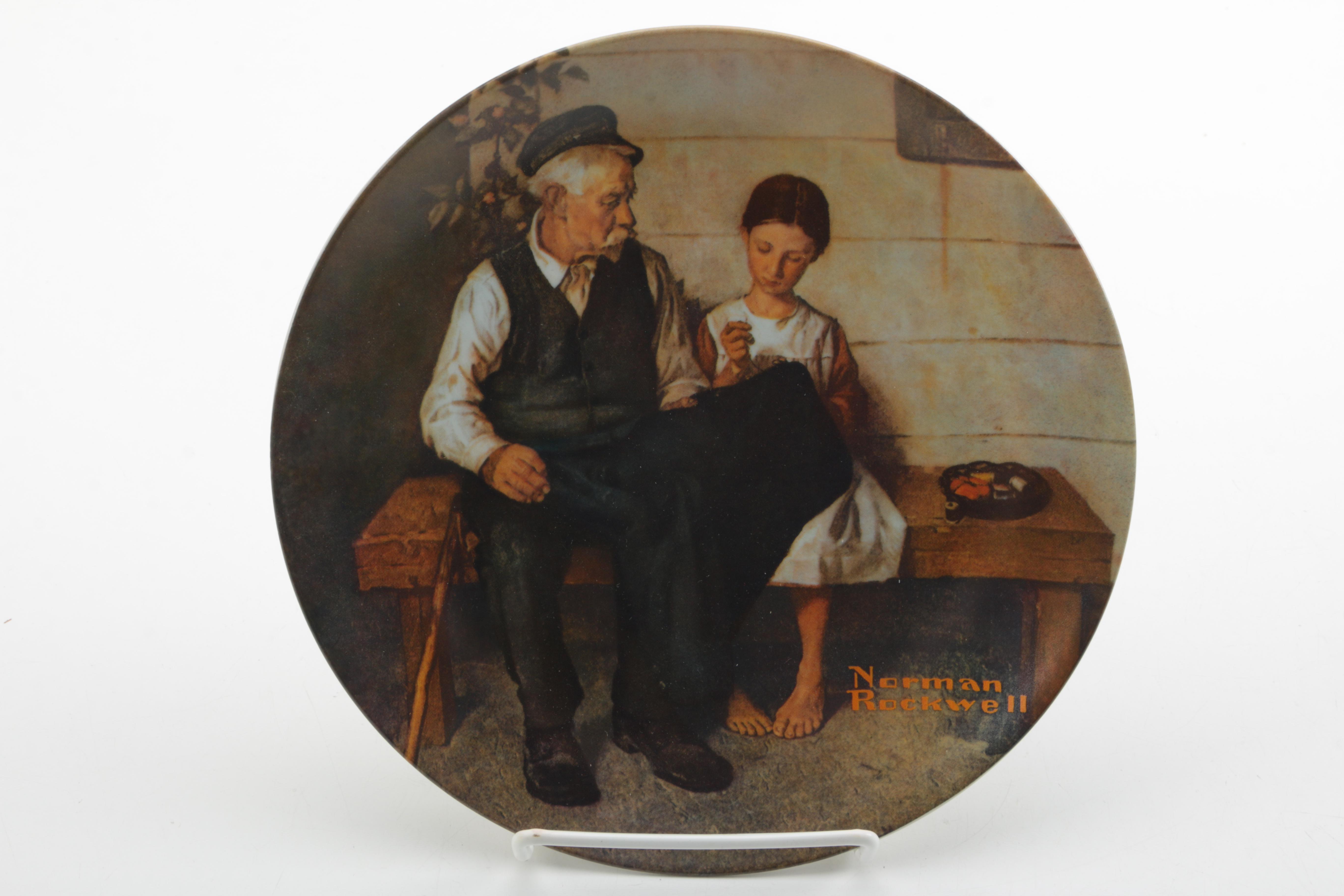 Collection of Norman Rockwell's "Heritage" Plates #1-5