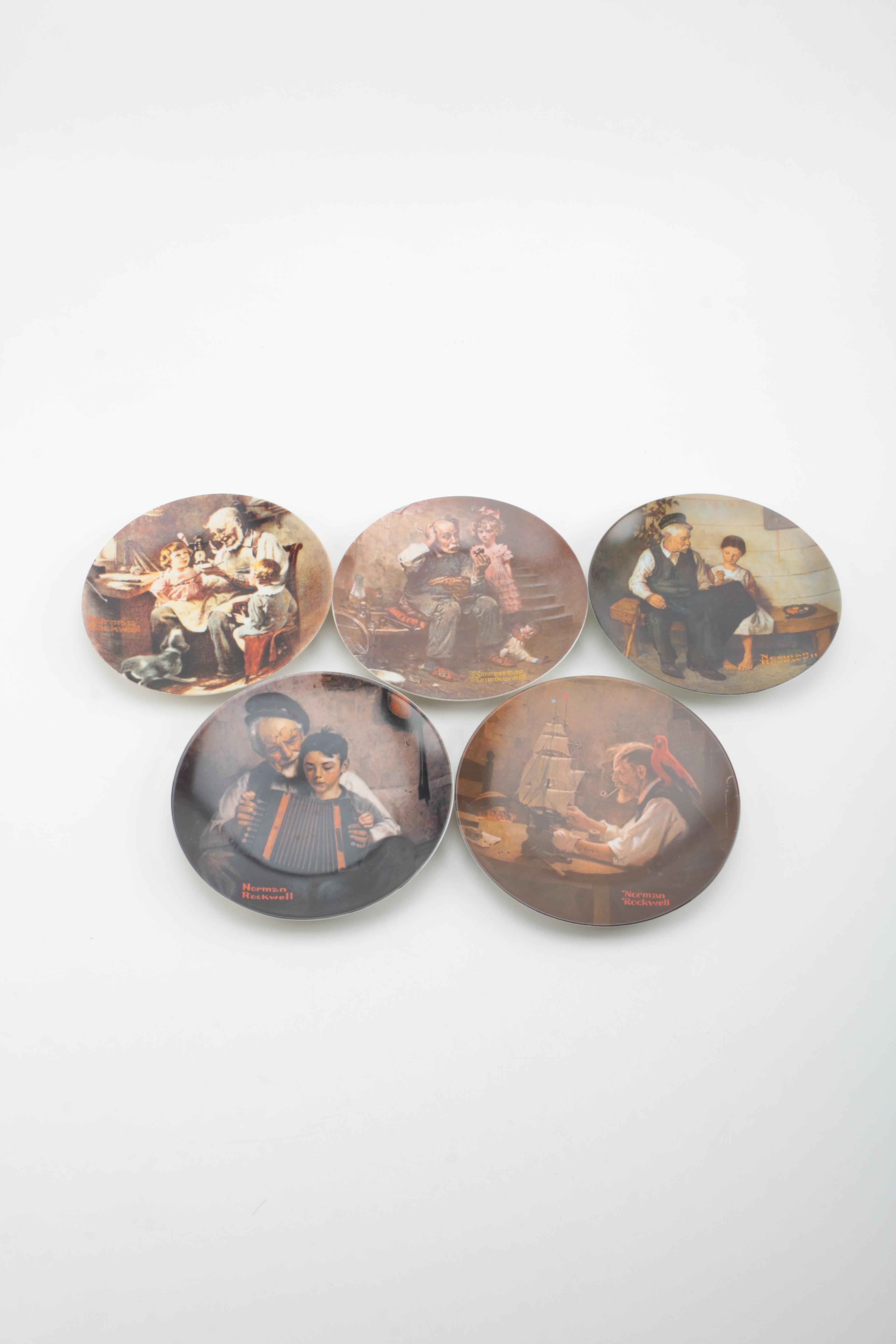 Collection of Norman Rockwell's "Heritage" Plates #1-5