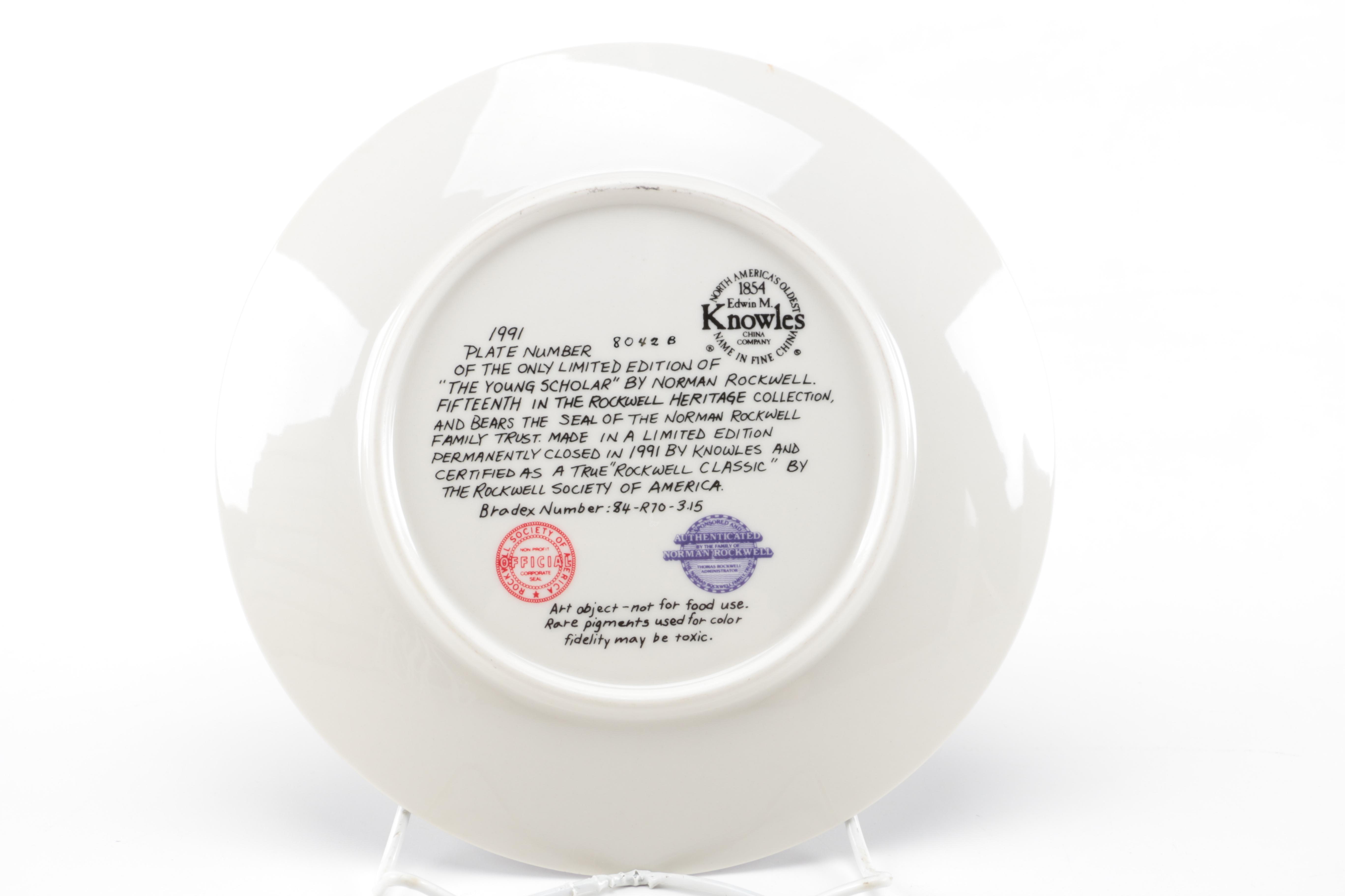 1988-1993 Norman Rockwell Heritage Collection Decorative Plates