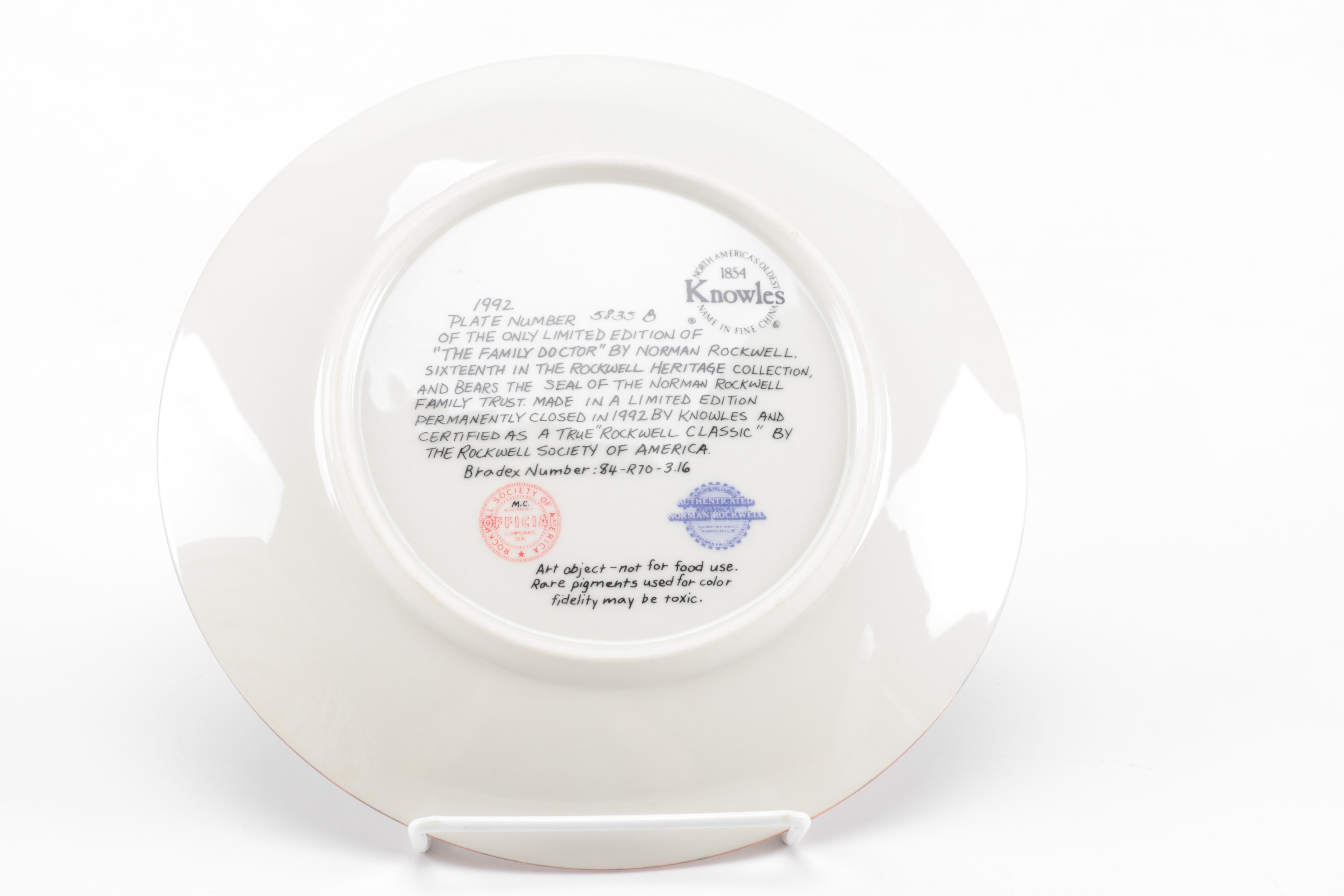 1988-1993 Norman Rockwell Heritage Collection Decorative Plates