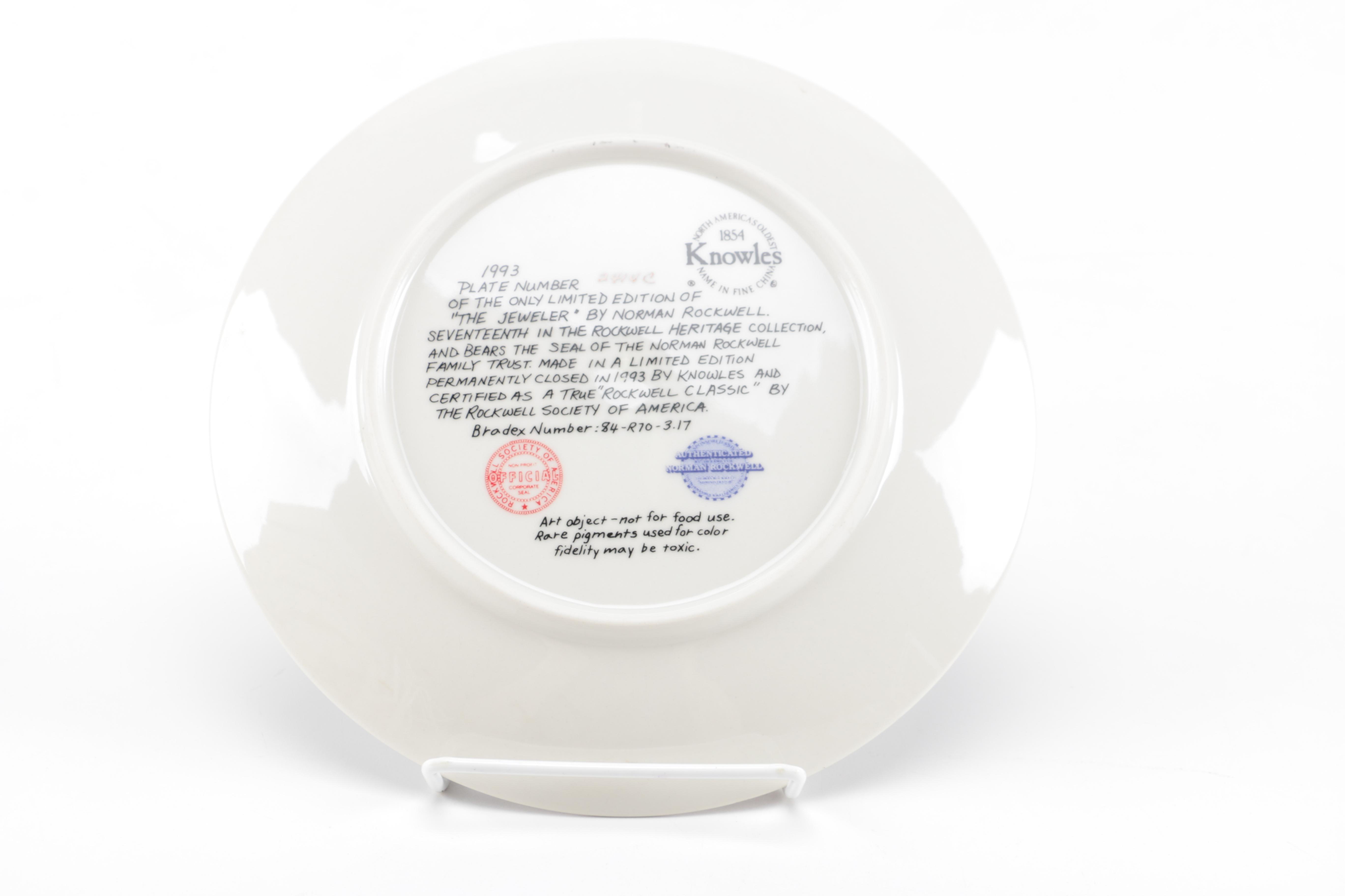 1988-1993 Norman Rockwell Heritage Collection Decorative Plates