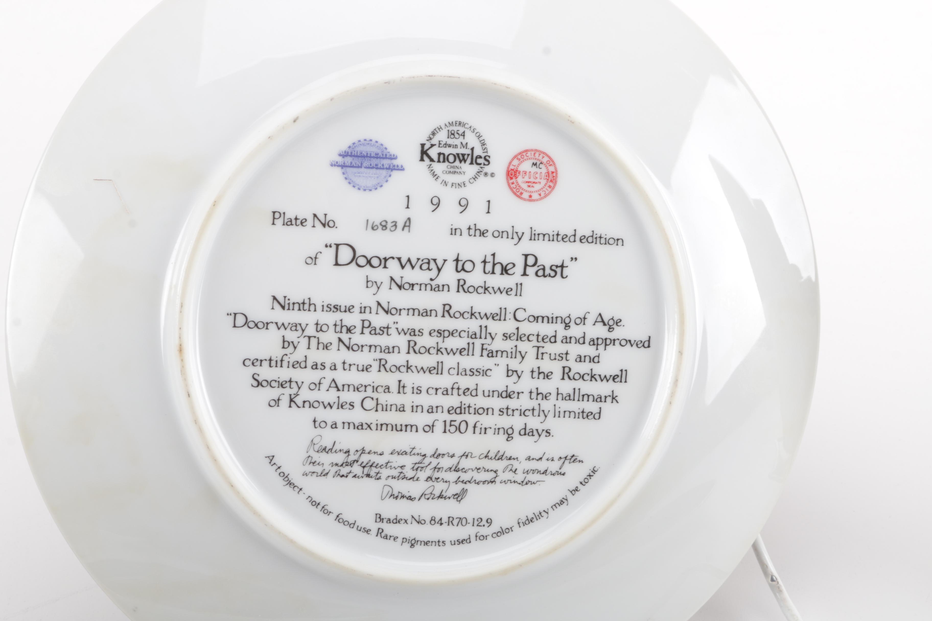 Knowles Norman Rockwell "Coming of Age" Collector Decor Plates