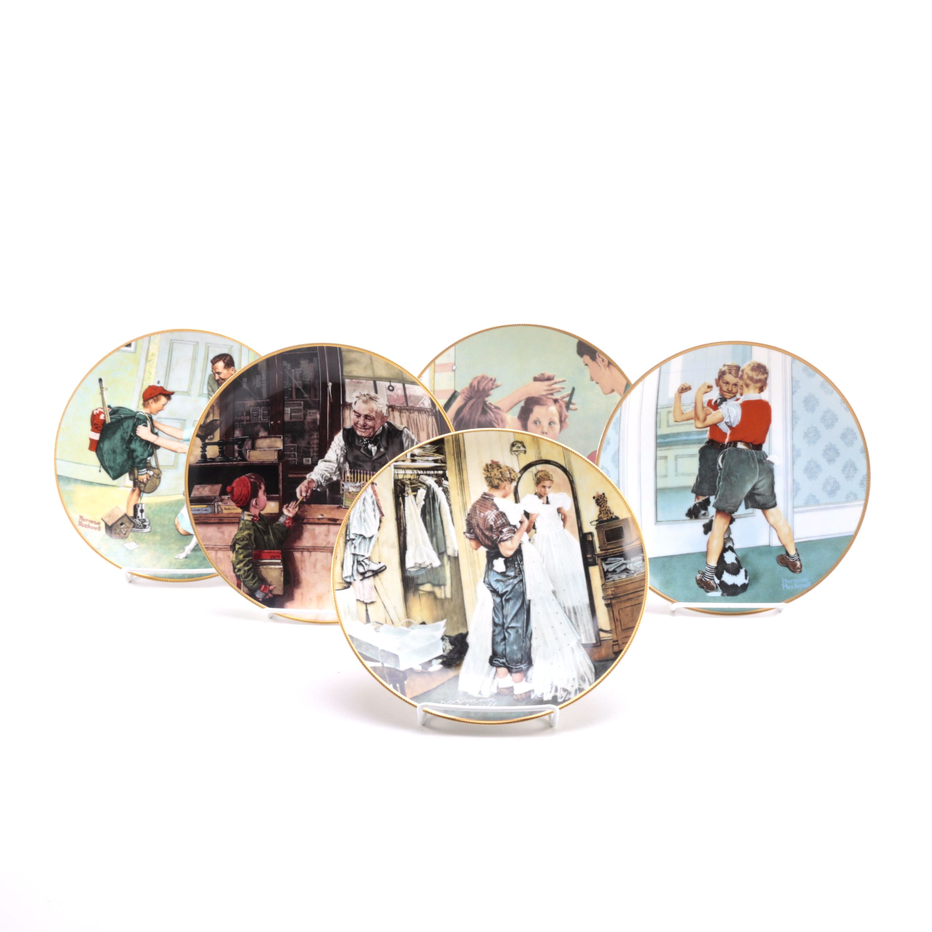 Knowles Norman Rockwell "Coming of Age" Plates